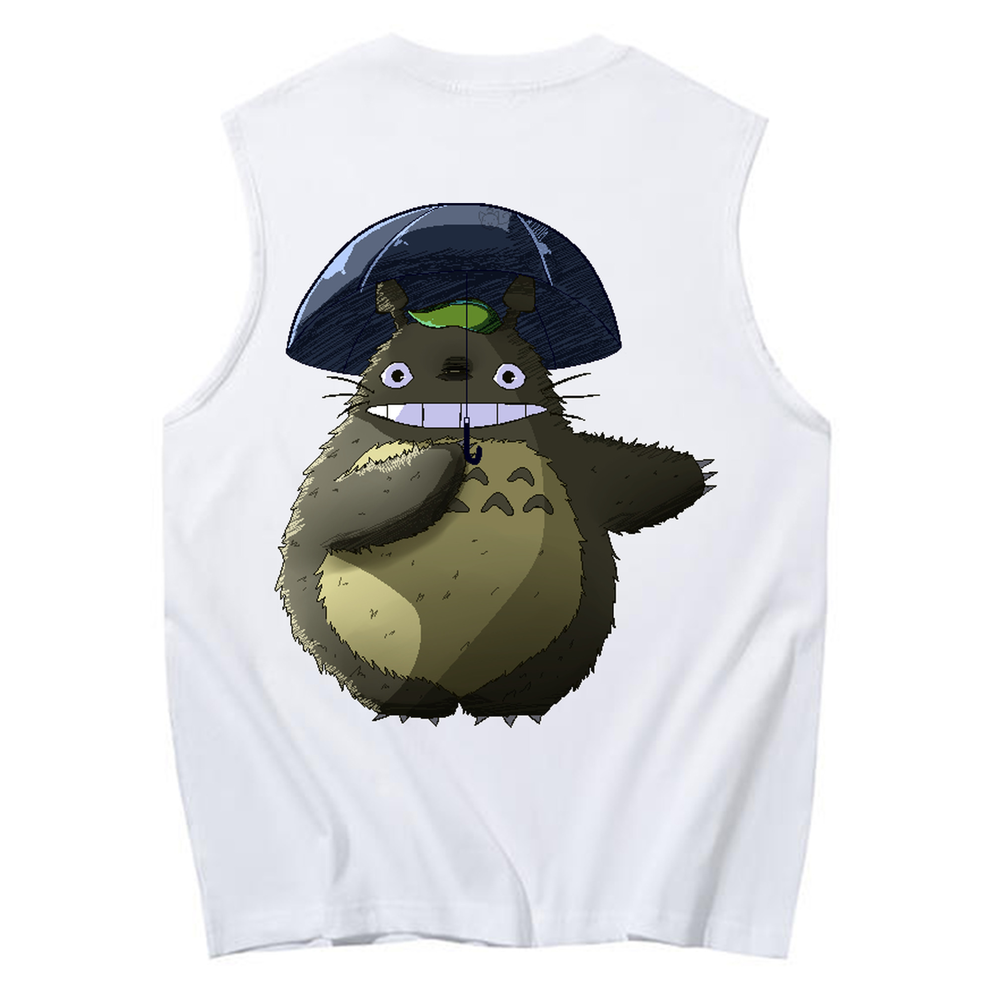 （画像用） となりのトトロ 草壁メイ 草壁サツキ My Neighbor Totoro Satsuki Kusakabe Mei Kusakabe コットン100％タンクトップ（背面プリント）