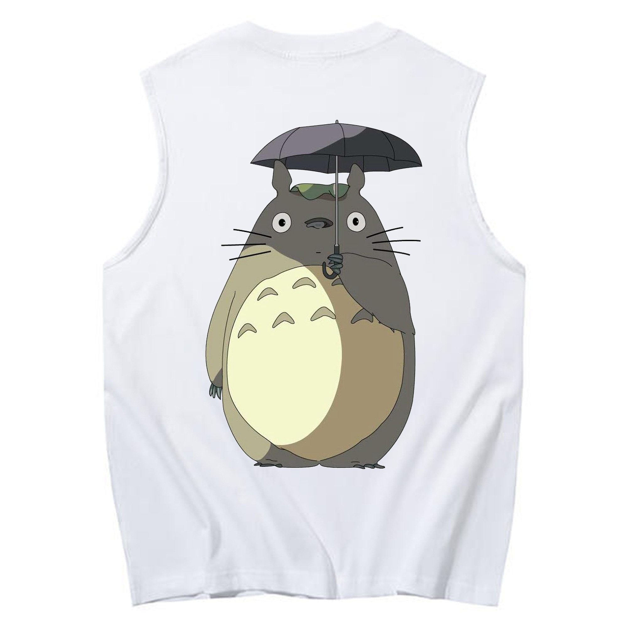 （画像用） となりのトトロ 草壁メイ 草壁サツキ My Neighbor Totoro Satsuki Kusakabe Mei Kusakabe コットン100％タンクトップ（背面プリント）