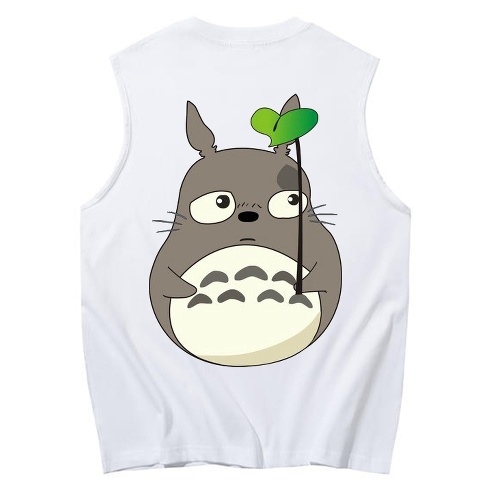 （画像用） となりのトトロ 草壁メイ 草壁サツキ My Neighbor Totoro Satsuki Kusakabe Mei Kusakabe コットン100％タンクトップ（背面プリント）