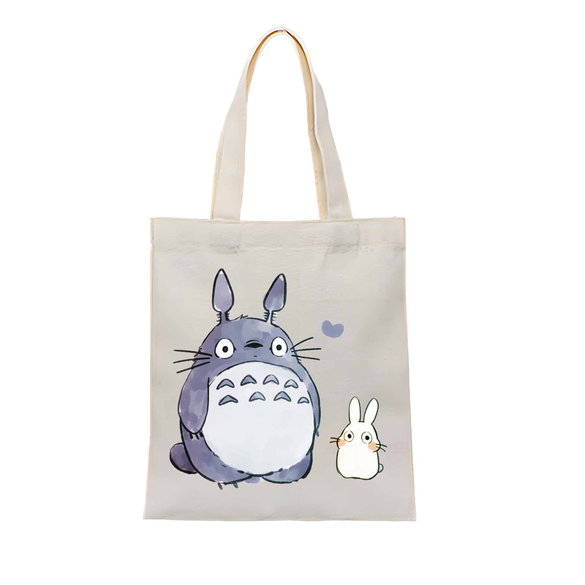 （画像用） となりのトトロ 草壁メイ 草壁サツキ My Neighbor Totoro Satsuki Kusakabe Mei Kusakabe 縦型キャンバス生地手提げバッグ　トートバッグ