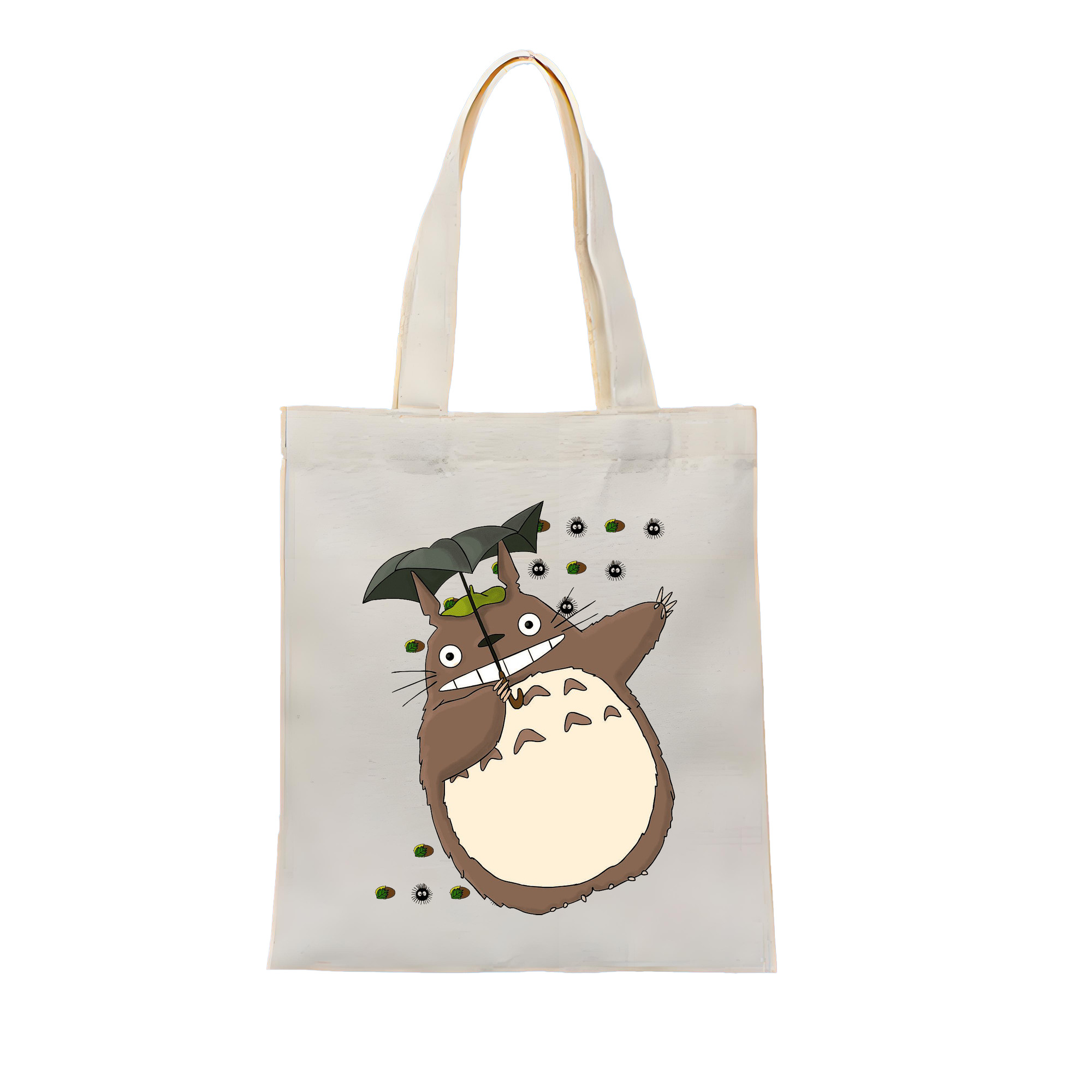 （画像用） となりのトトロ 草壁メイ 草壁サツキ My Neighbor Totoro Satsuki Kusakabe Mei Kusakabe 縦型キャンバス生地手提げバッグ　トートバッグ