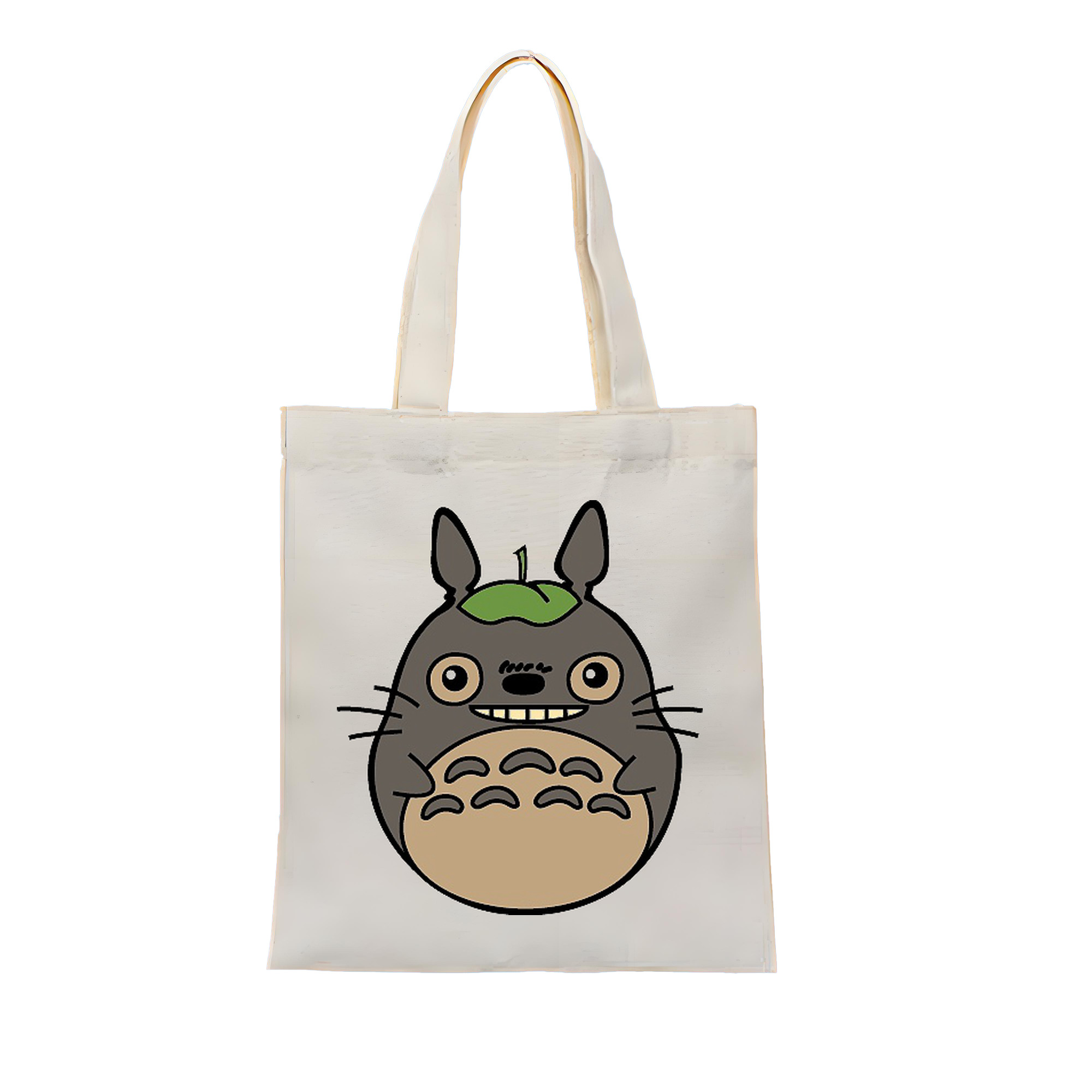 （画像用） となりのトトロ 草壁メイ 草壁サツキ My Neighbor Totoro Satsuki Kusakabe Mei Kusakabe 縦型キャンバス生地手提げバッグ　トートバッグ