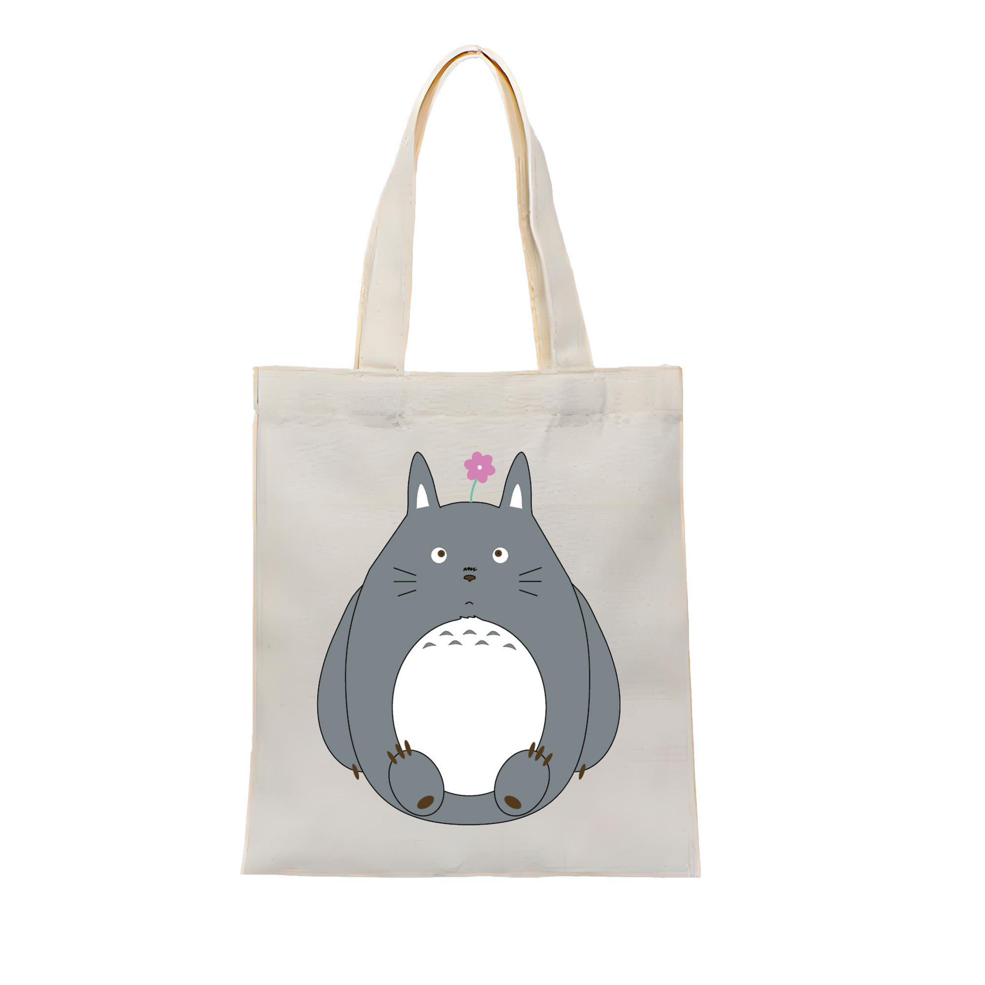 （画像用） となりのトトロ 草壁メイ 草壁サツキ My Neighbor Totoro Satsuki Kusakabe Mei Kusakabe 縦型キャンバス生地手提げバッグ　トートバッグ