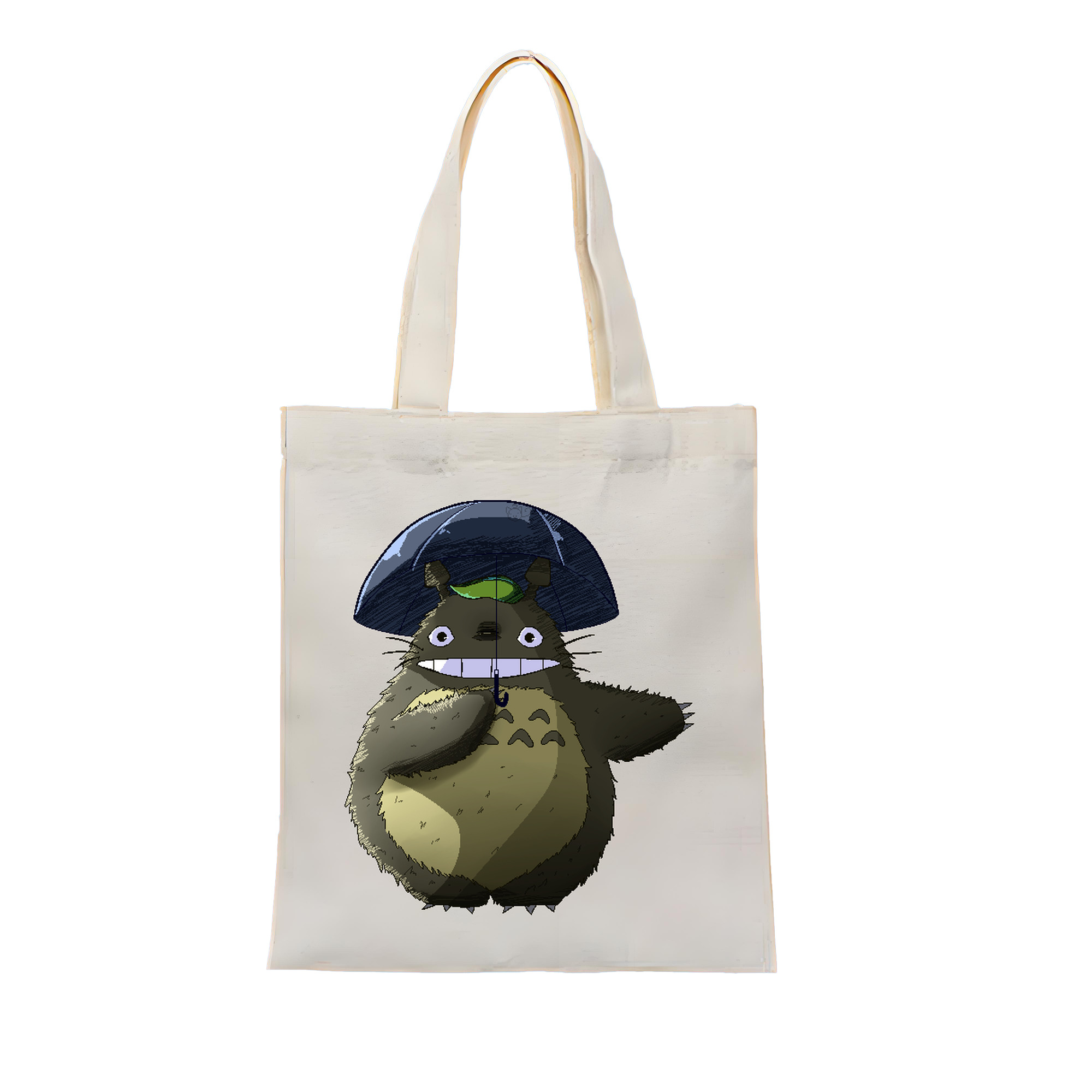 （画像用） となりのトトロ 草壁メイ 草壁サツキ My Neighbor Totoro Satsuki Kusakabe Mei Kusakabe 縦型キャンバス生地手提げバッグ　トートバッグ