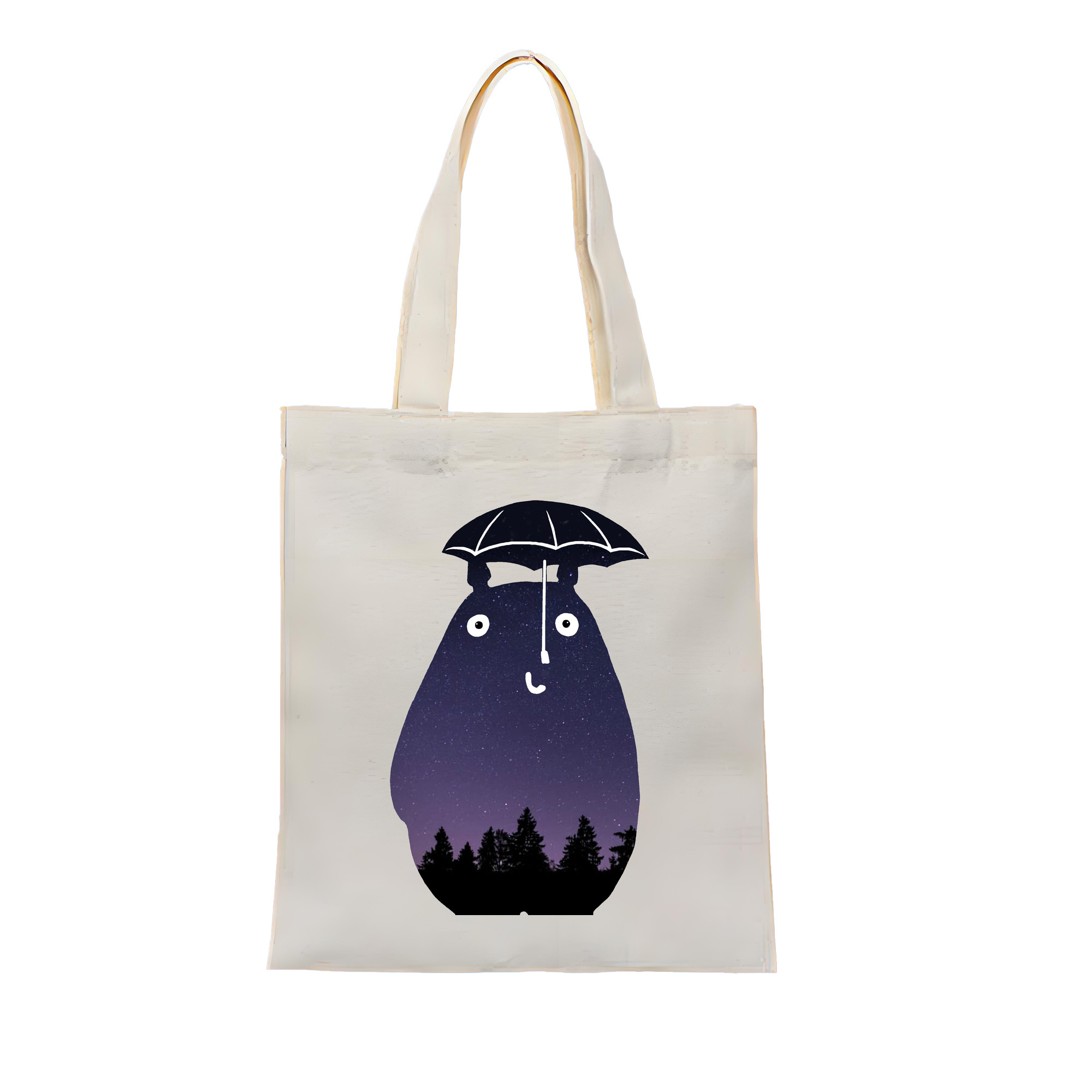 （画像用） となりのトトロ 草壁メイ 草壁サツキ My Neighbor Totoro Satsuki Kusakabe Mei Kusakabe 縦型キャンバス生地手提げバッグ　トートバッグ