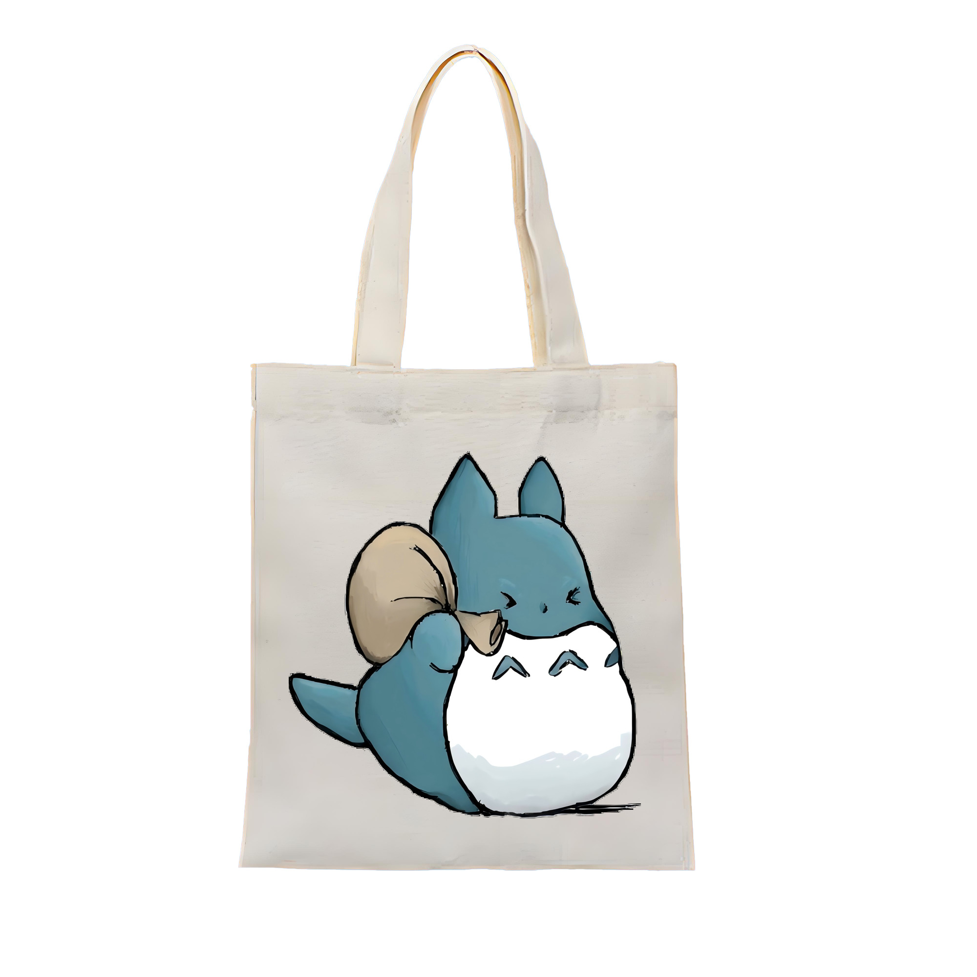（画像用） となりのトトロ 草壁メイ 草壁サツキ My Neighbor Totoro Satsuki Kusakabe Mei Kusakabe 縦型キャンバス生地手提げバッグ　トートバッグ