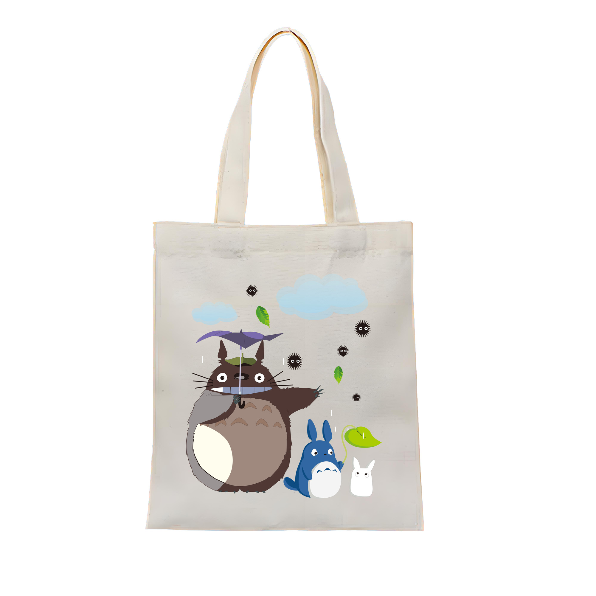 （画像用） となりのトトロ 草壁メイ 草壁サツキ My Neighbor Totoro Satsuki Kusakabe Mei Kusakabe 縦型キャンバス生地手提げバッグ　トートバッグ
