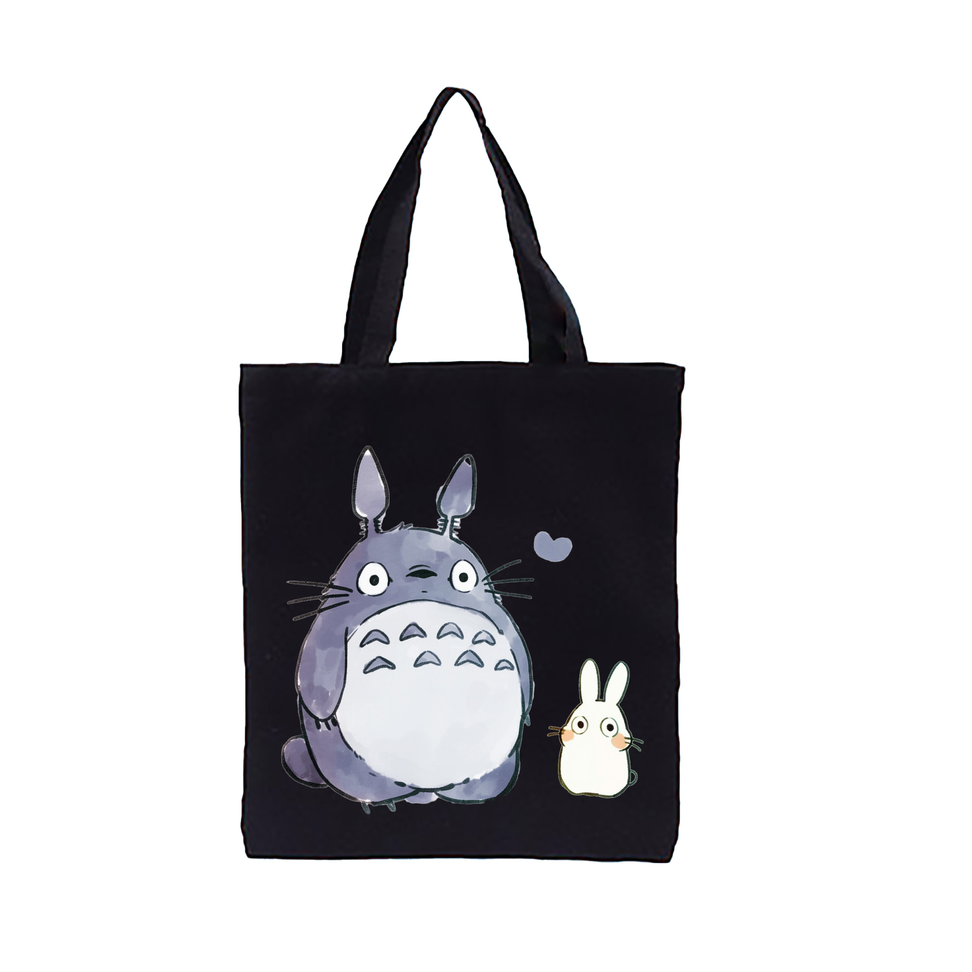 （画像用） となりのトトロ 草壁メイ 草壁サツキ My Neighbor Totoro Satsuki Kusakabe Mei Kusakabe 縦型キャンバス生地手提げバッグ　トートバッグ