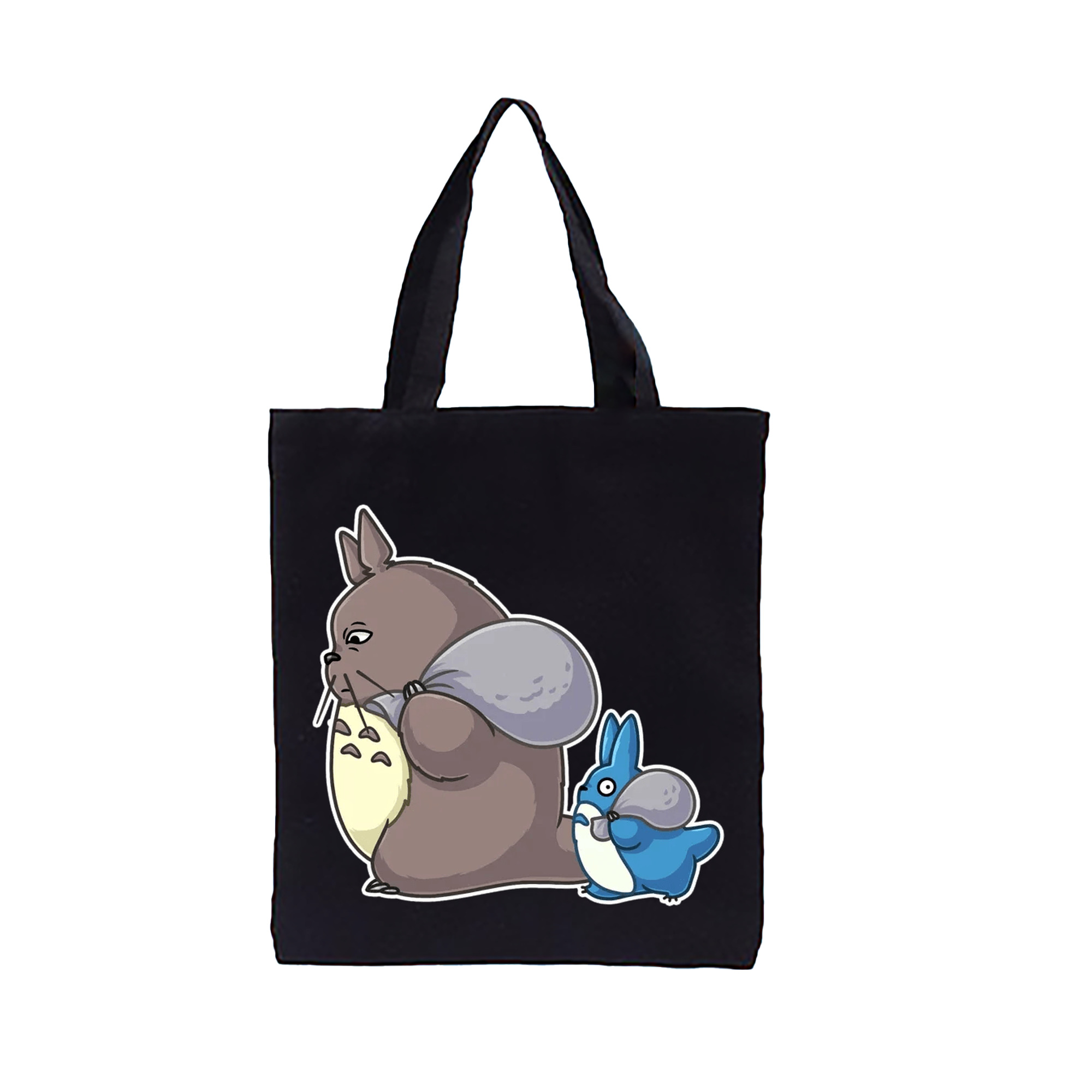 （画像用） となりのトトロ 草壁メイ 草壁サツキ My Neighbor Totoro Satsuki Kusakabe Mei Kusakabe 縦型キャンバス生地手提げバッグ　トートバッグ