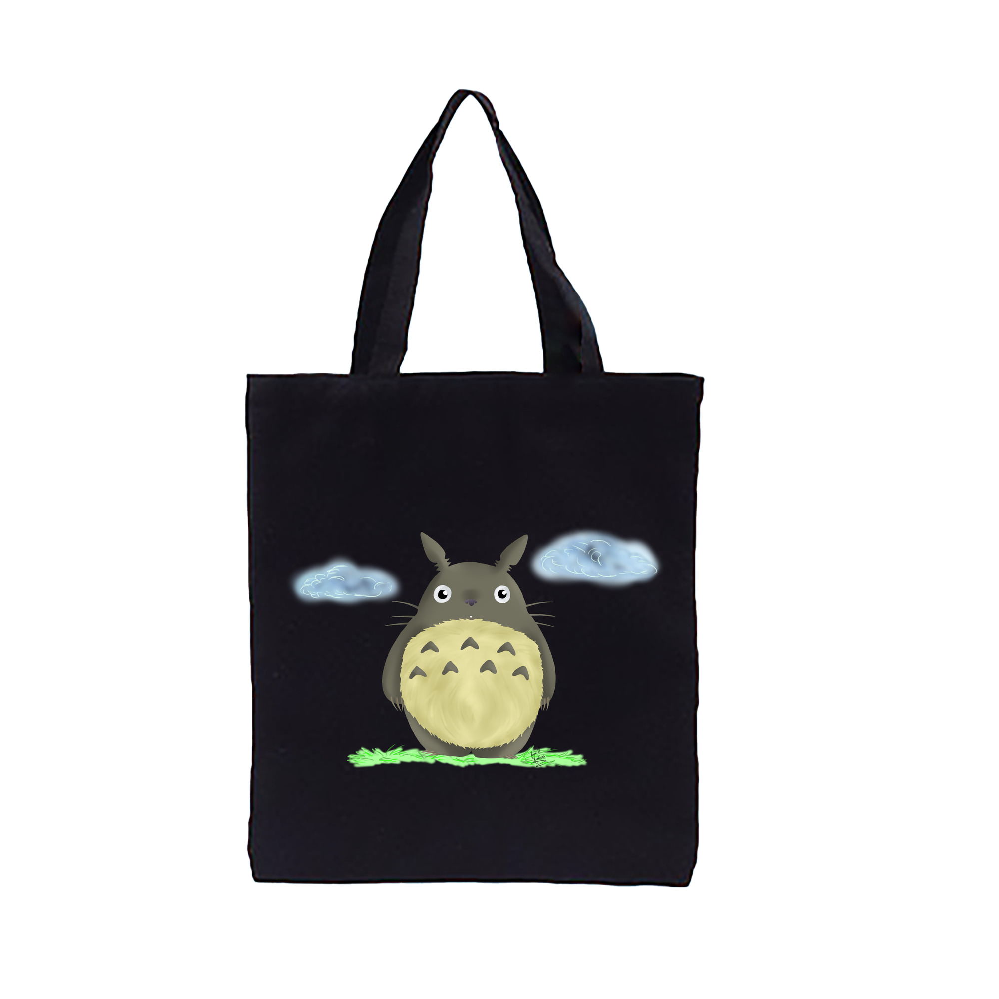 （画像用） となりのトトロ 草壁メイ 草壁サツキ My Neighbor Totoro Satsuki Kusakabe Mei Kusakabe 縦型キャンバス生地手提げバッグ　トートバッグ