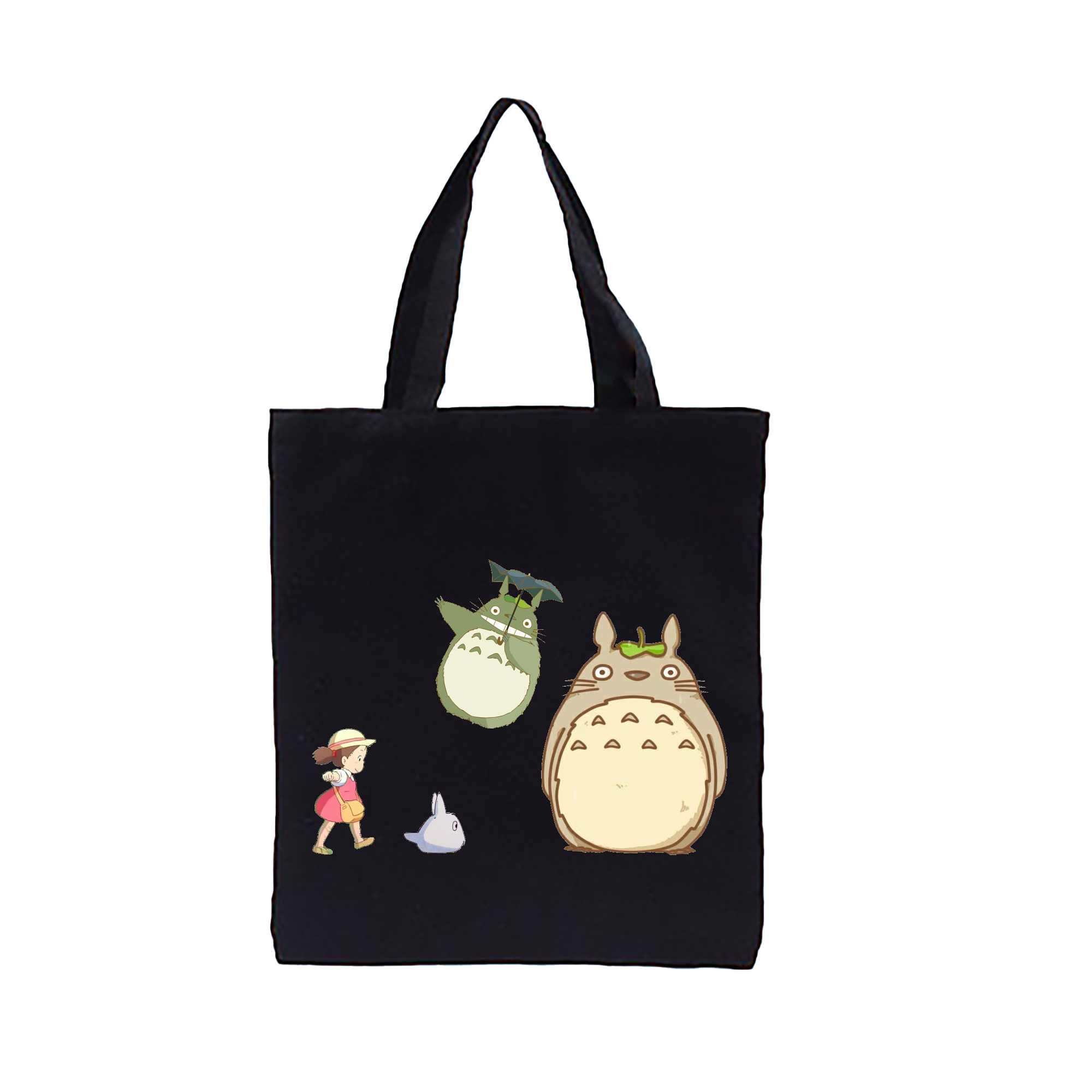 （画像用） となりのトトロ 草壁メイ 草壁サツキ My Neighbor Totoro Satsuki Kusakabe Mei Kusakabe 縦型キャンバス生地手提げバッグ　トートバッグ