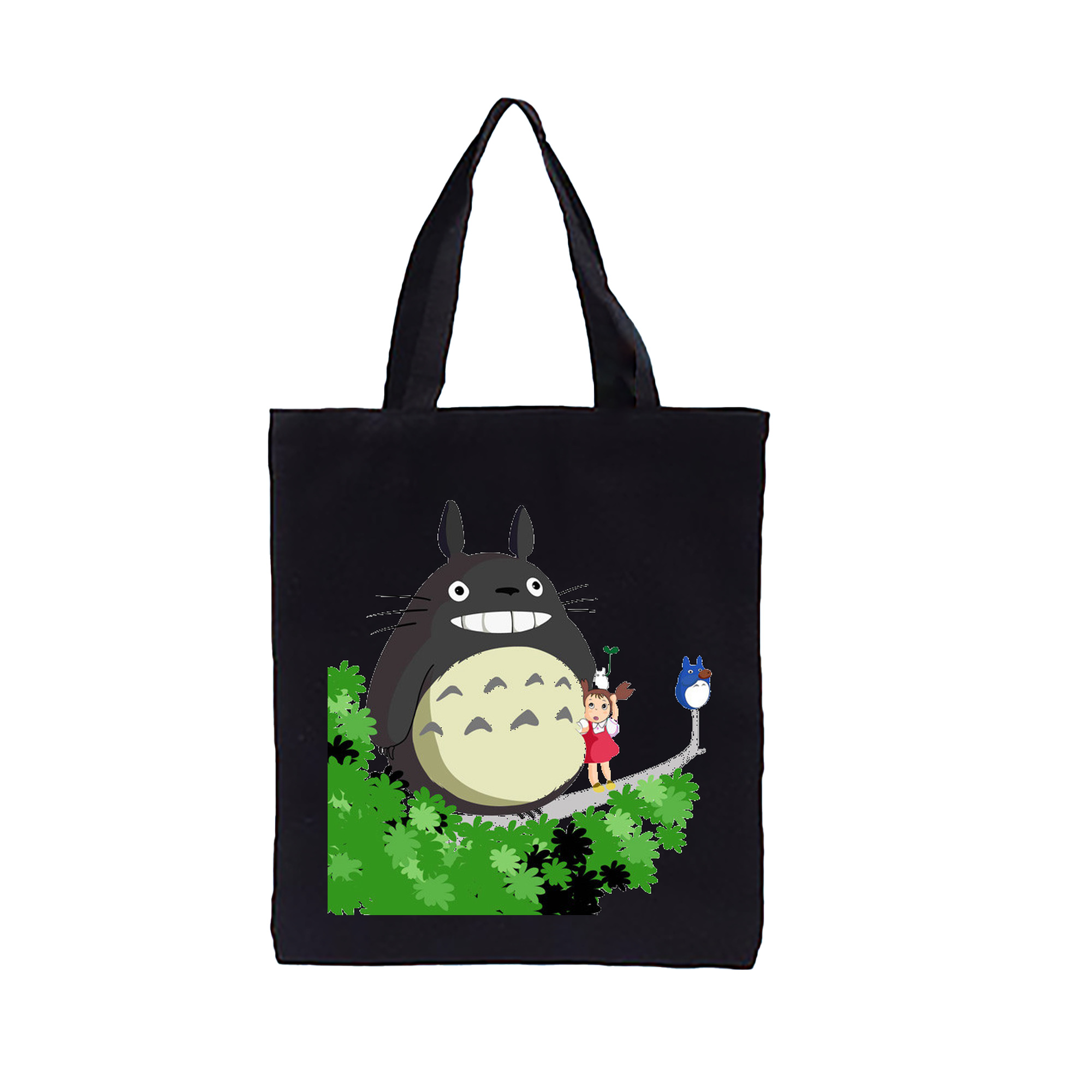 （画像用） となりのトトロ 草壁メイ 草壁サツキ My Neighbor Totoro Satsuki Kusakabe Mei Kusakabe 縦型キャンバス生地手提げバッグ　トートバッグ