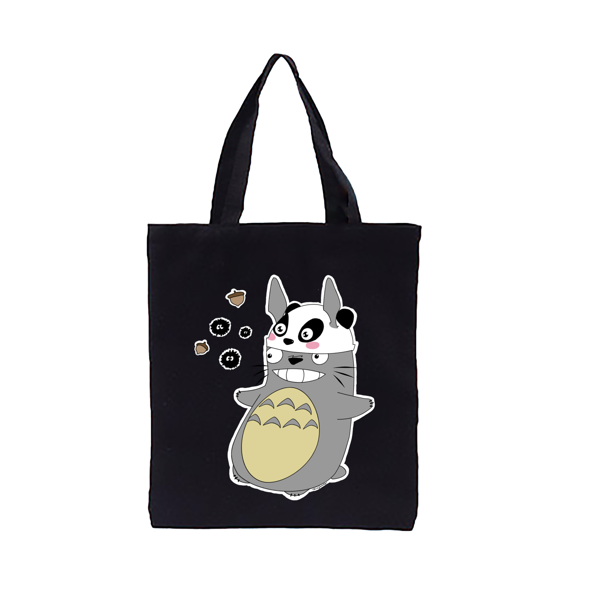 （画像用） となりのトトロ 草壁メイ 草壁サツキ My Neighbor Totoro Satsuki Kusakabe Mei Kusakabe 縦型キャンバス生地手提げバッグ　トートバッグ