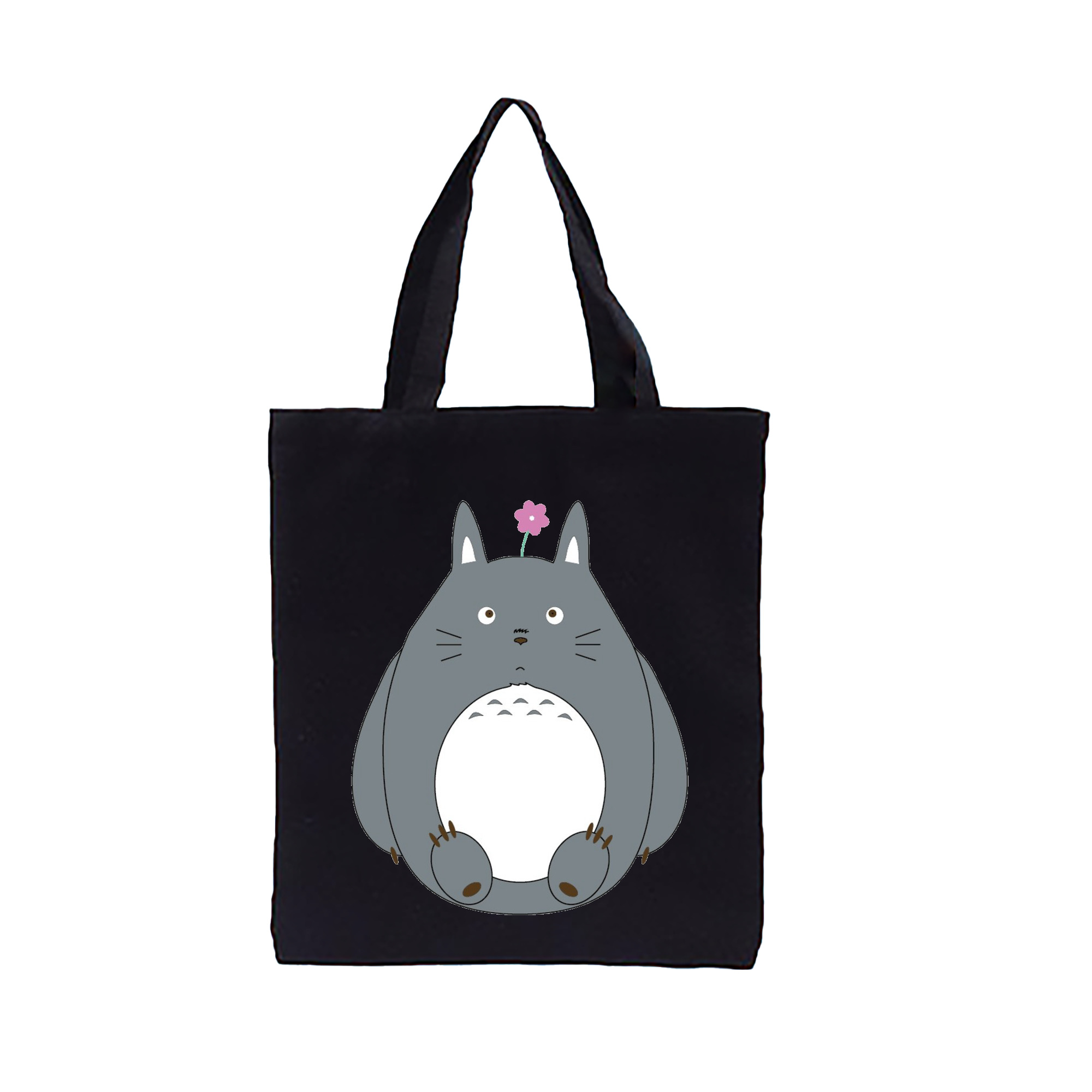 （画像用） となりのトトロ 草壁メイ 草壁サツキ My Neighbor Totoro Satsuki Kusakabe Mei Kusakabe 縦型キャンバス生地手提げバッグ　トートバッグ