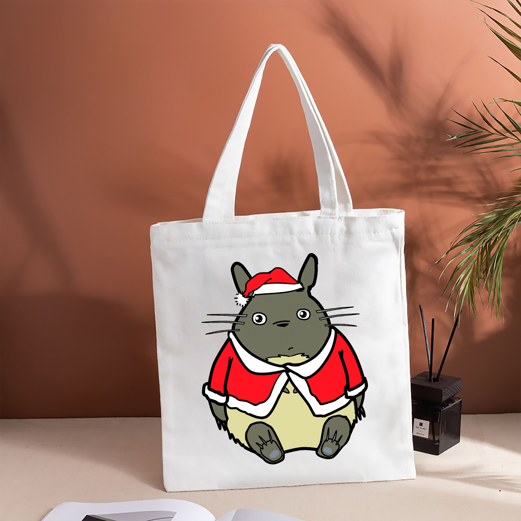となりのトトロ 草壁メイ 草壁サツキ My Neighbor Totoro Satsuki Kusakabe Mei Kusakabe 縦型キャンバス生地手提げバッグ　トートバッグ