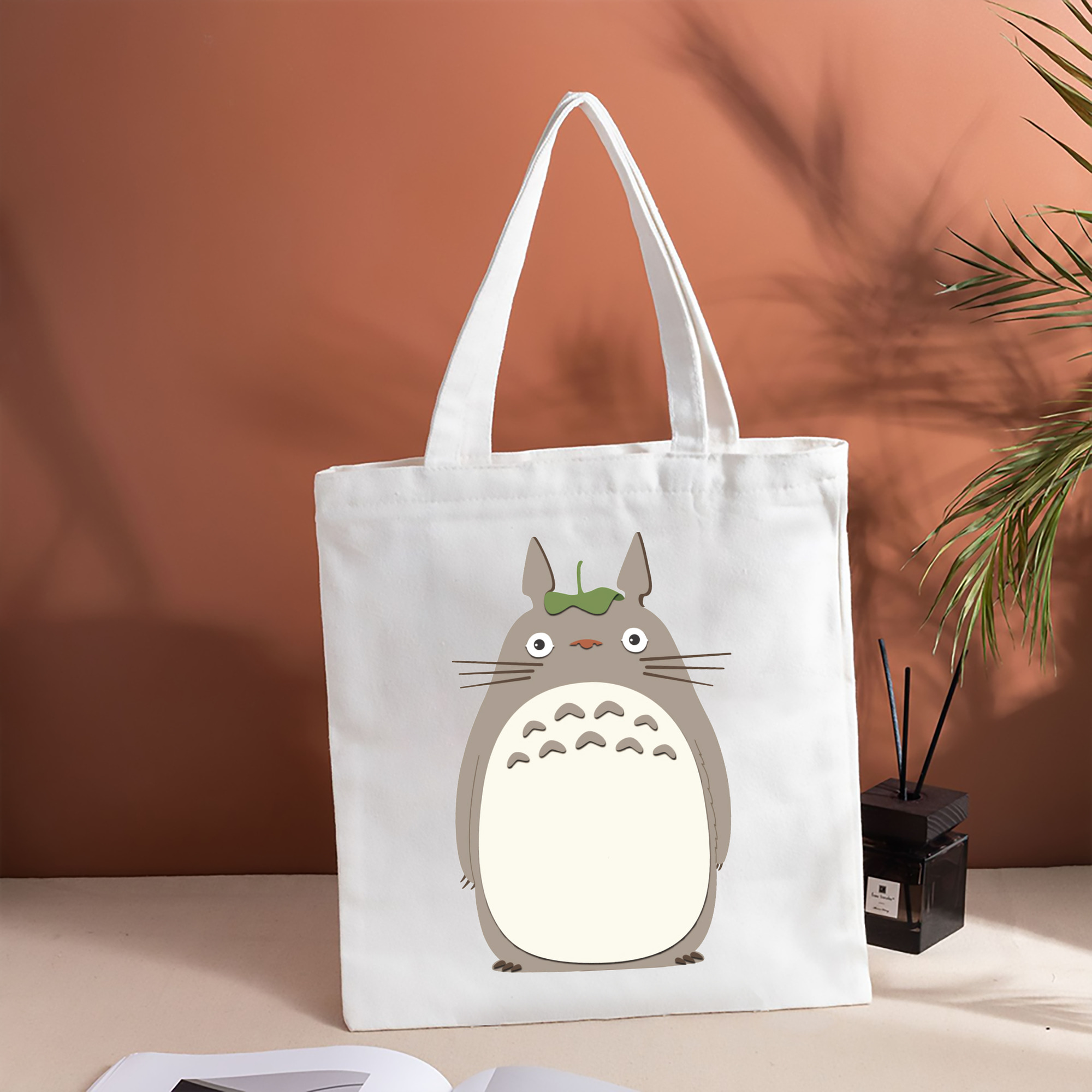 となりのトトロ 草壁メイ 草壁サツキ My Neighbor Totoro Satsuki Kusakabe Mei Kusakabe 縦型キャンバス生地手提げバッグ　トートバッグ