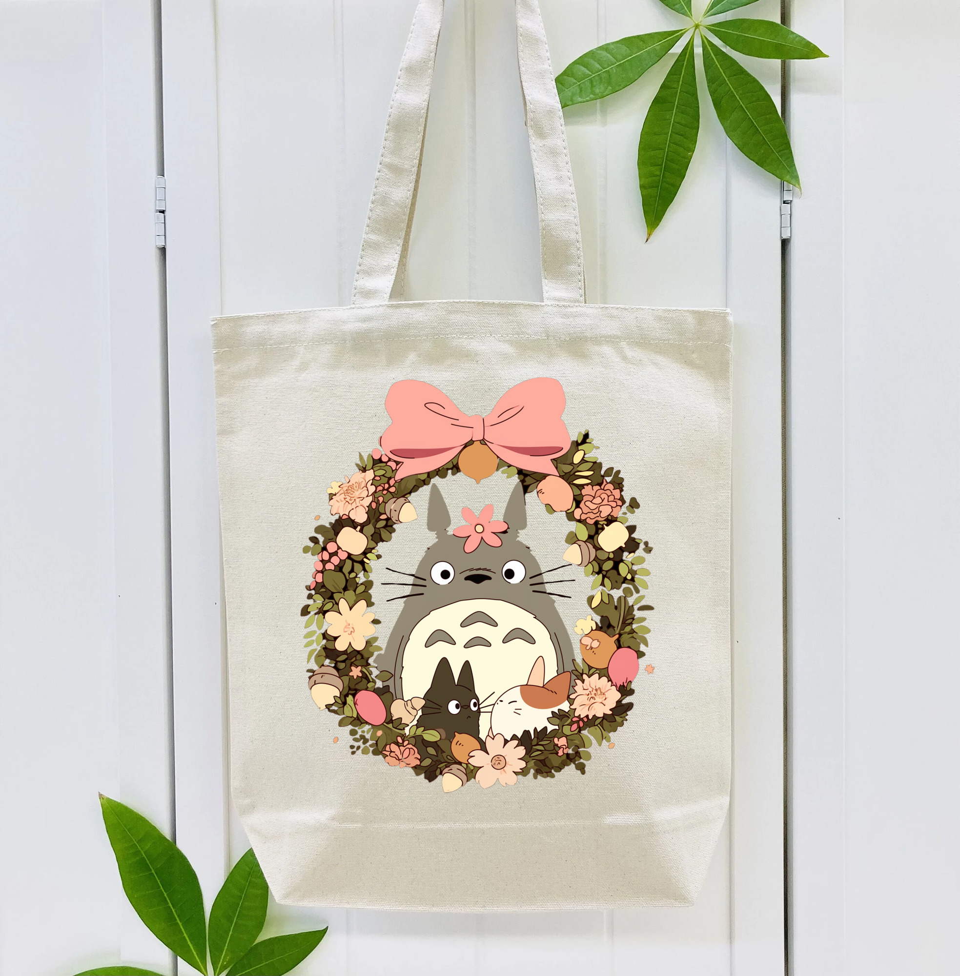 となりのトトロ 草壁メイ 草壁サツキ My Neighbor Totoro Satsuki Kusakabe Mei Kusakabe 縦型キャンバス生地手提げバッグ　トートバッグ