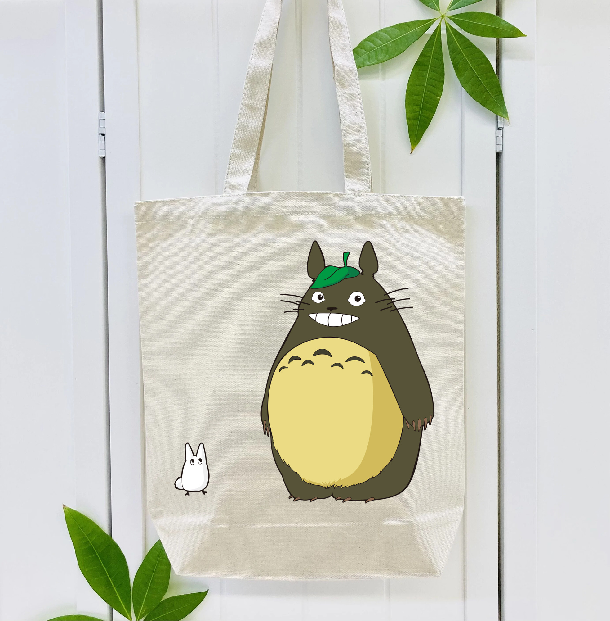 となりのトトロ 草壁メイ 草壁サツキ My Neighbor Totoro Satsuki Kusakabe Mei Kusakabe 縦型キャンバス生地手提げバッグ　トートバッグ