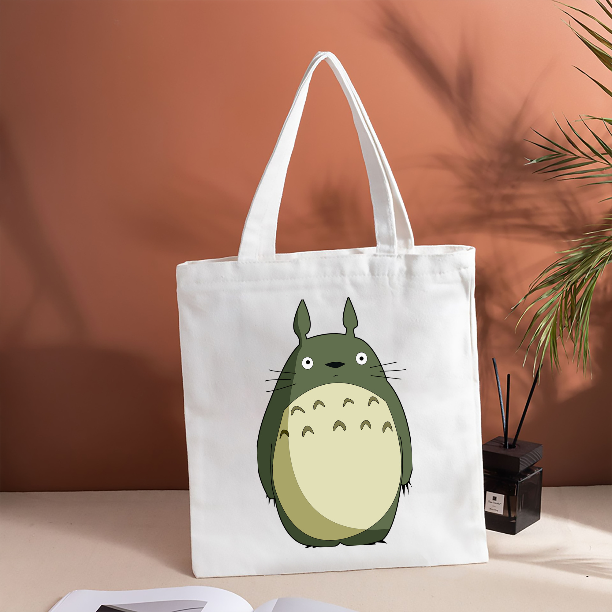 となりのトトロ 草壁メイ 草壁サツキ My Neighbor Totoro Satsuki Kusakabe Mei Kusakabe 縦型キャンバス生地手提げバッグ　トートバッグ