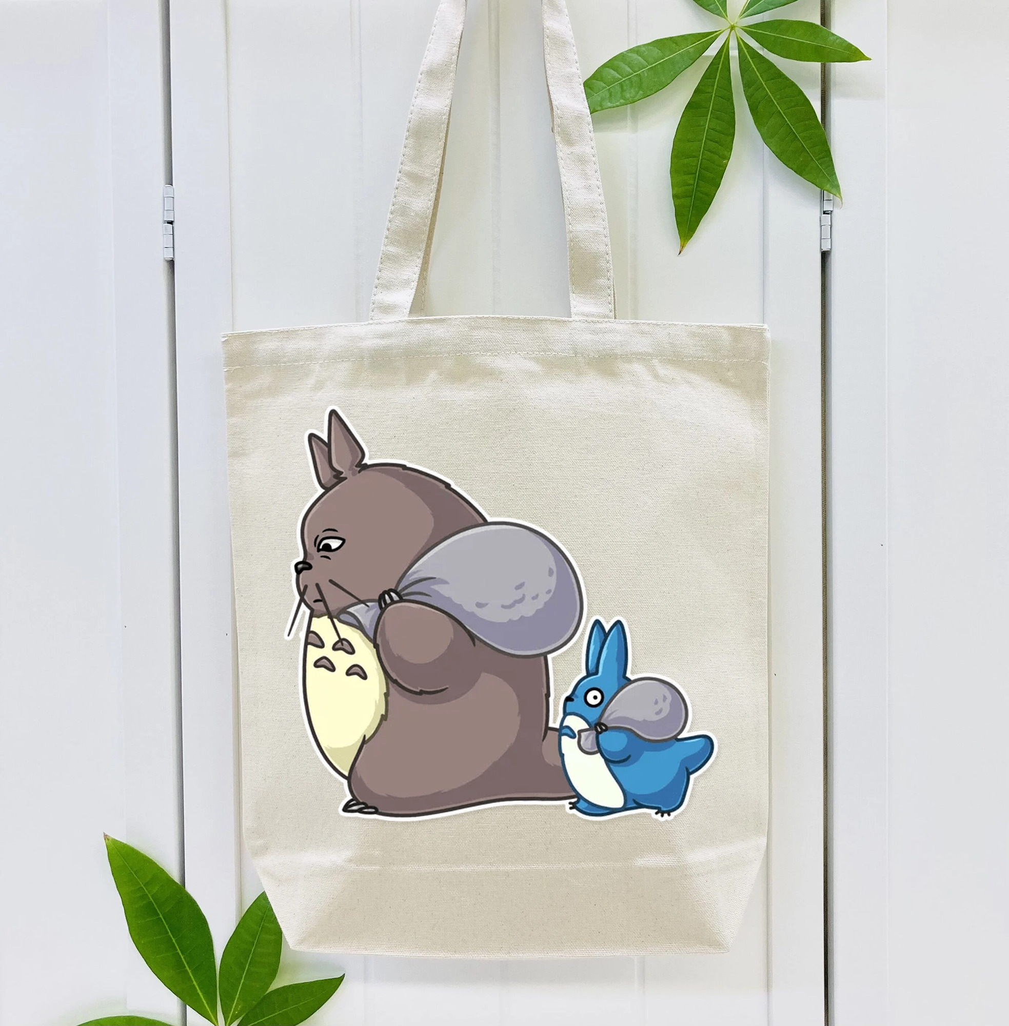 となりのトトロ 草壁メイ 草壁サツキ My Neighbor Totoro Satsuki Kusakabe Mei Kusakabe 縦型キャンバス生地手提げバッグ　トートバッグ