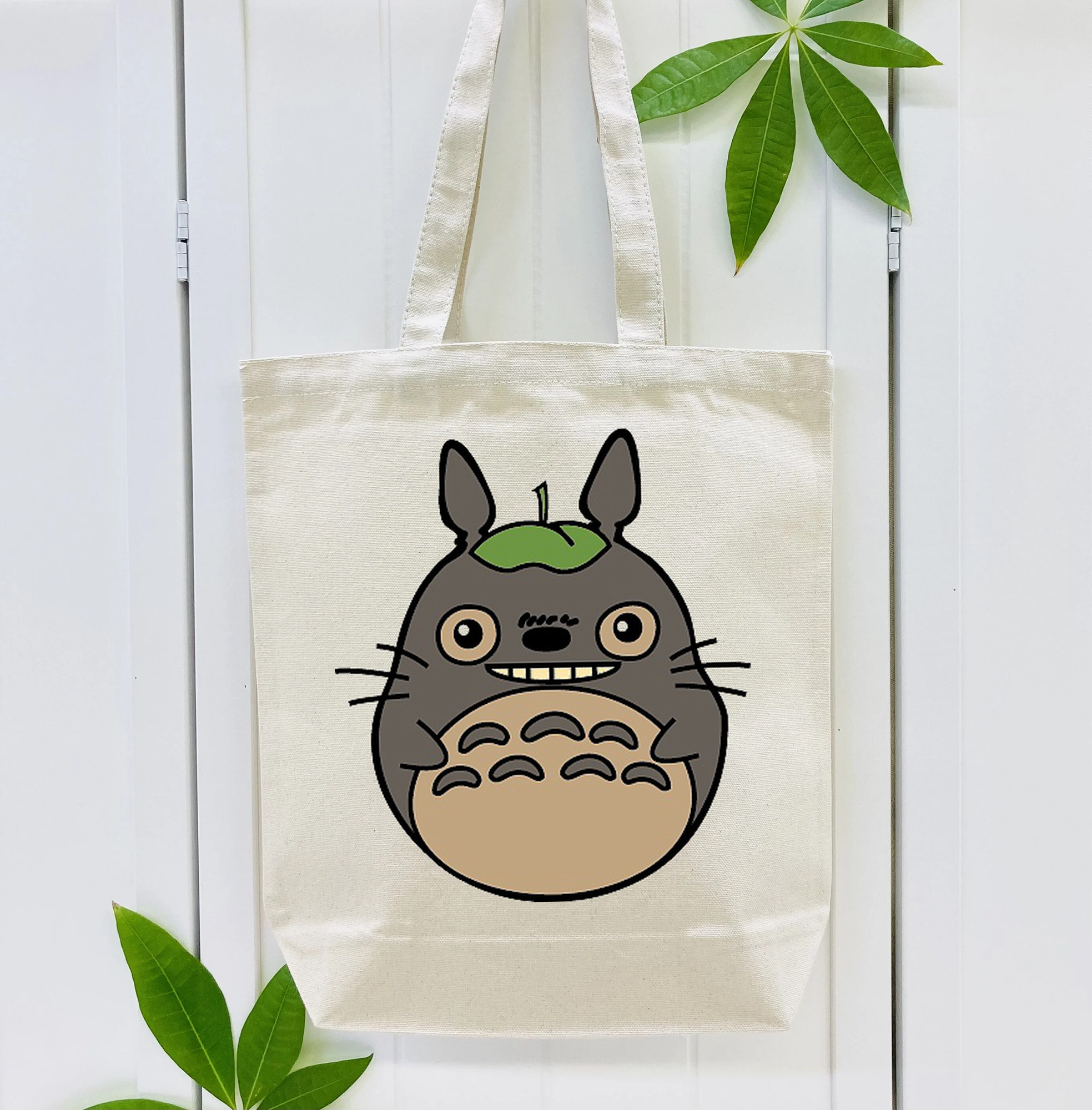 となりのトトロ 草壁メイ 草壁サツキ My Neighbor Totoro Satsuki Kusakabe Mei Kusakabe 縦型キャンバス生地手提げバッグ　トートバッグ