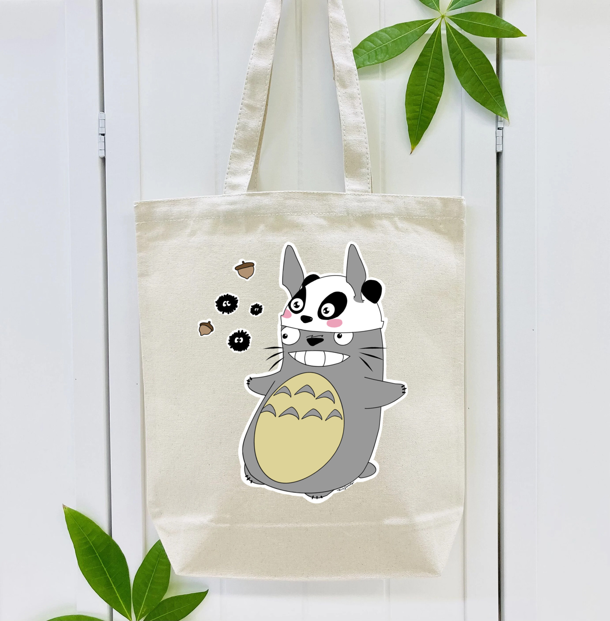 となりのトトロ 草壁メイ 草壁サツキ My Neighbor Totoro Satsuki Kusakabe Mei Kusakabe 縦型キャンバス生地手提げバッグ　トートバッグ
