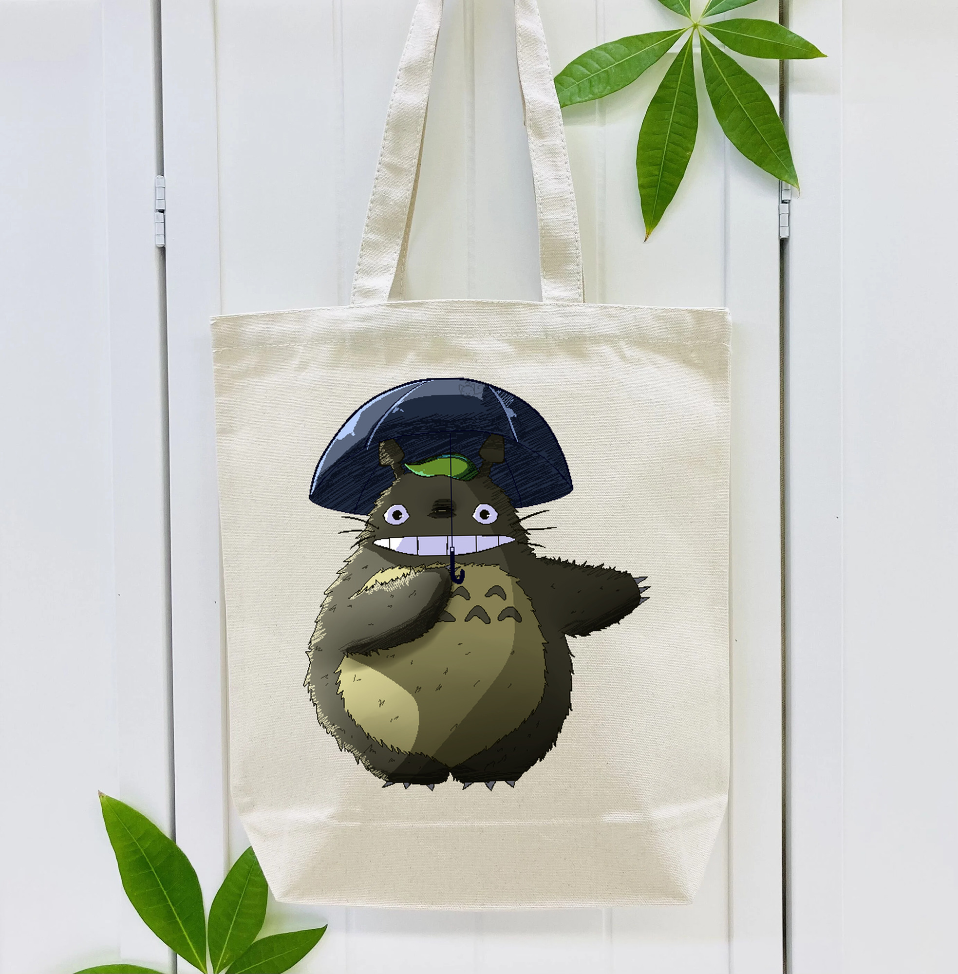 となりのトトロ 草壁メイ 草壁サツキ My Neighbor Totoro Satsuki Kusakabe Mei Kusakabe 縦型キャンバス生地手提げバッグ　トートバッグ