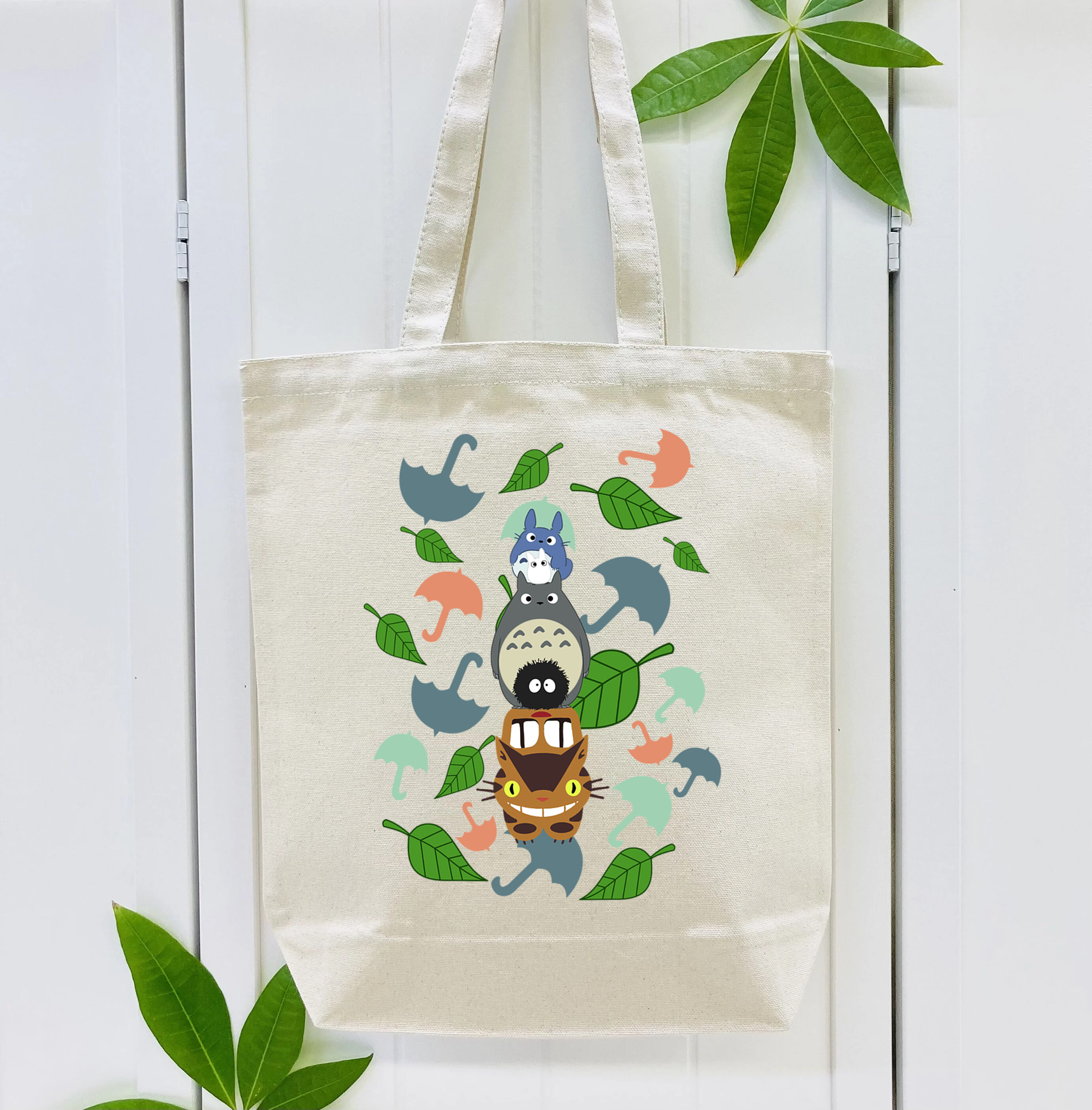 となりのトトロ 草壁メイ 草壁サツキ My Neighbor Totoro Satsuki Kusakabe Mei Kusakabe 縦型キャンバス生地手提げバッグ　トートバッグ
