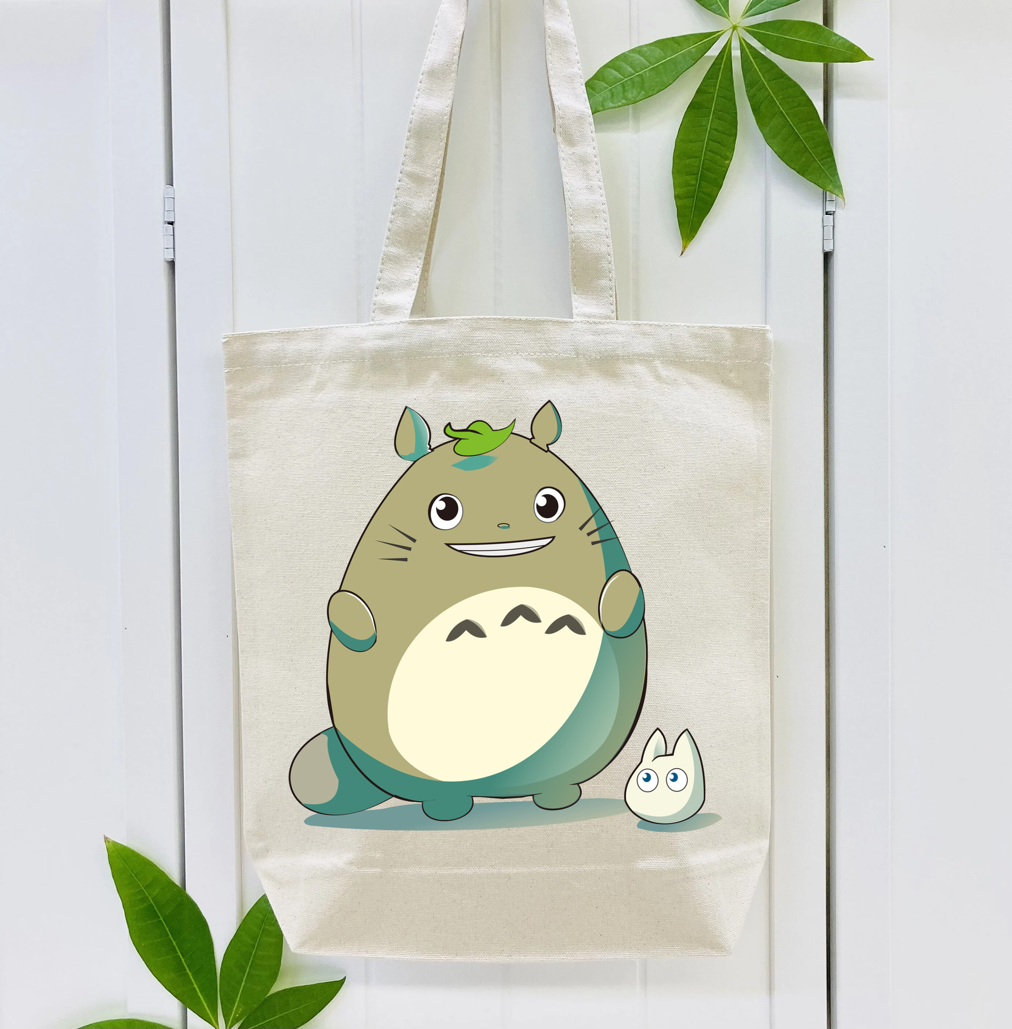 となりのトトロ 草壁メイ 草壁サツキ My Neighbor Totoro Satsuki Kusakabe Mei Kusakabe 縦型キャンバス生地手提げバッグ　トートバッグ
