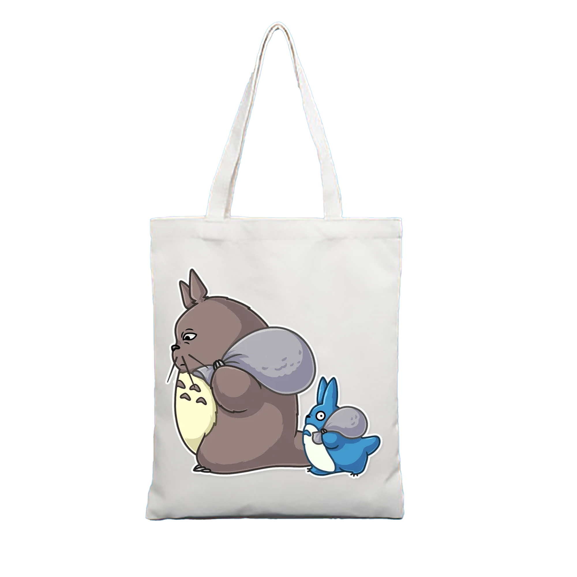 （画像用） となりのトトロ 草壁メイ 草壁サツキ My Neighbor Totoro Satsuki Kusakabe Mei Kusakabe 縦型キャンバス生地手提げバッグ　トートバッグ