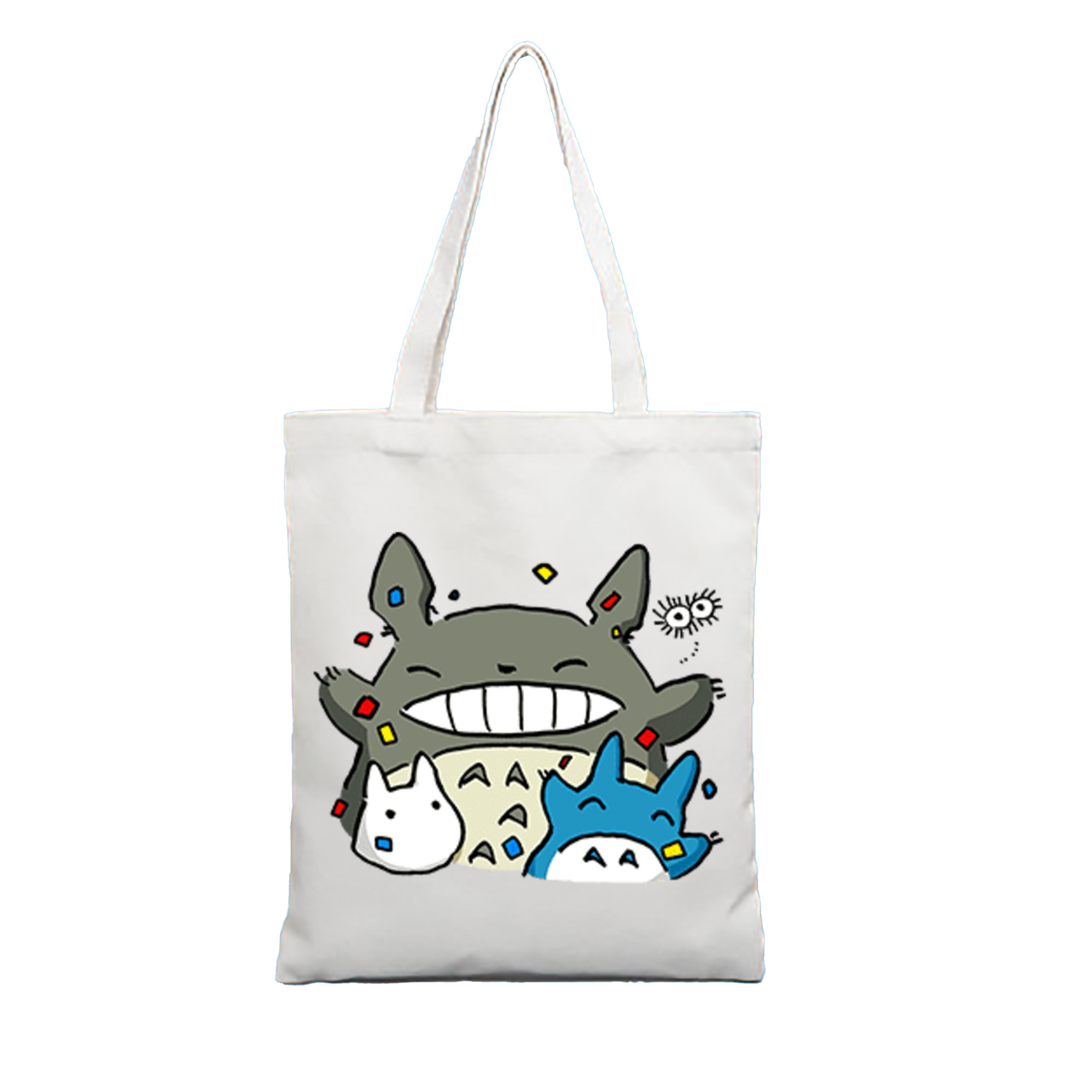 （画像用） となりのトトロ 草壁メイ 草壁サツキ My Neighbor Totoro Satsuki Kusakabe Mei Kusakabe 縦型キャンバス生地手提げバッグ　トートバッグ