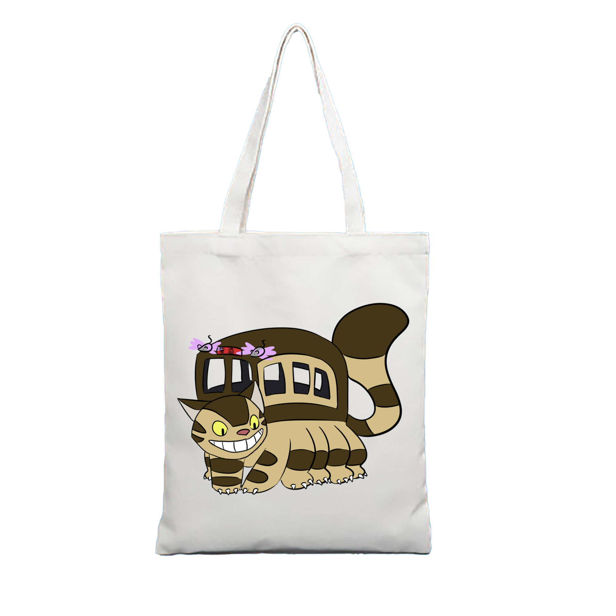 （画像用） となりのトトロ 草壁メイ 草壁サツキ My Neighbor Totoro Satsuki Kusakabe Mei Kusakabe 縦型キャンバス生地手提げバッグ　トートバッグ