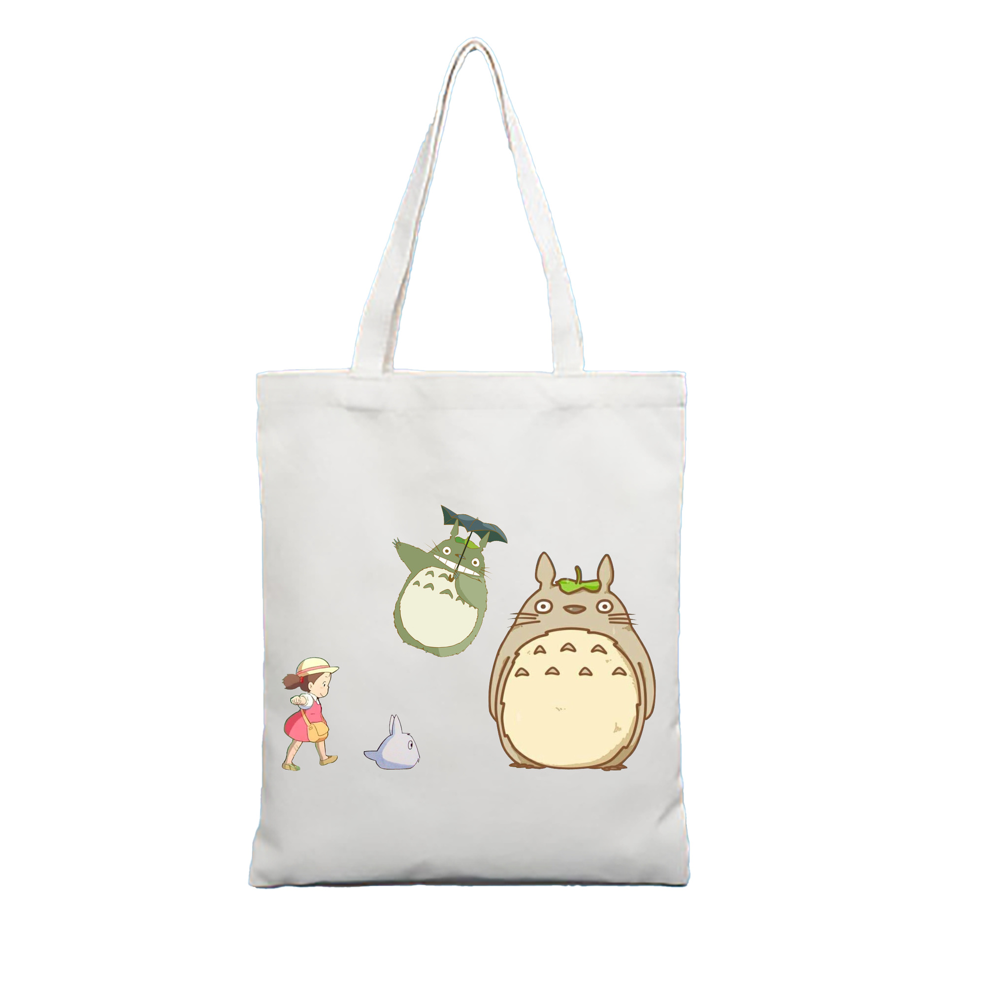 （画像用） となりのトトロ 草壁メイ 草壁サツキ My Neighbor Totoro Satsuki Kusakabe Mei Kusakabe 縦型キャンバス生地手提げバッグ　トートバッグ