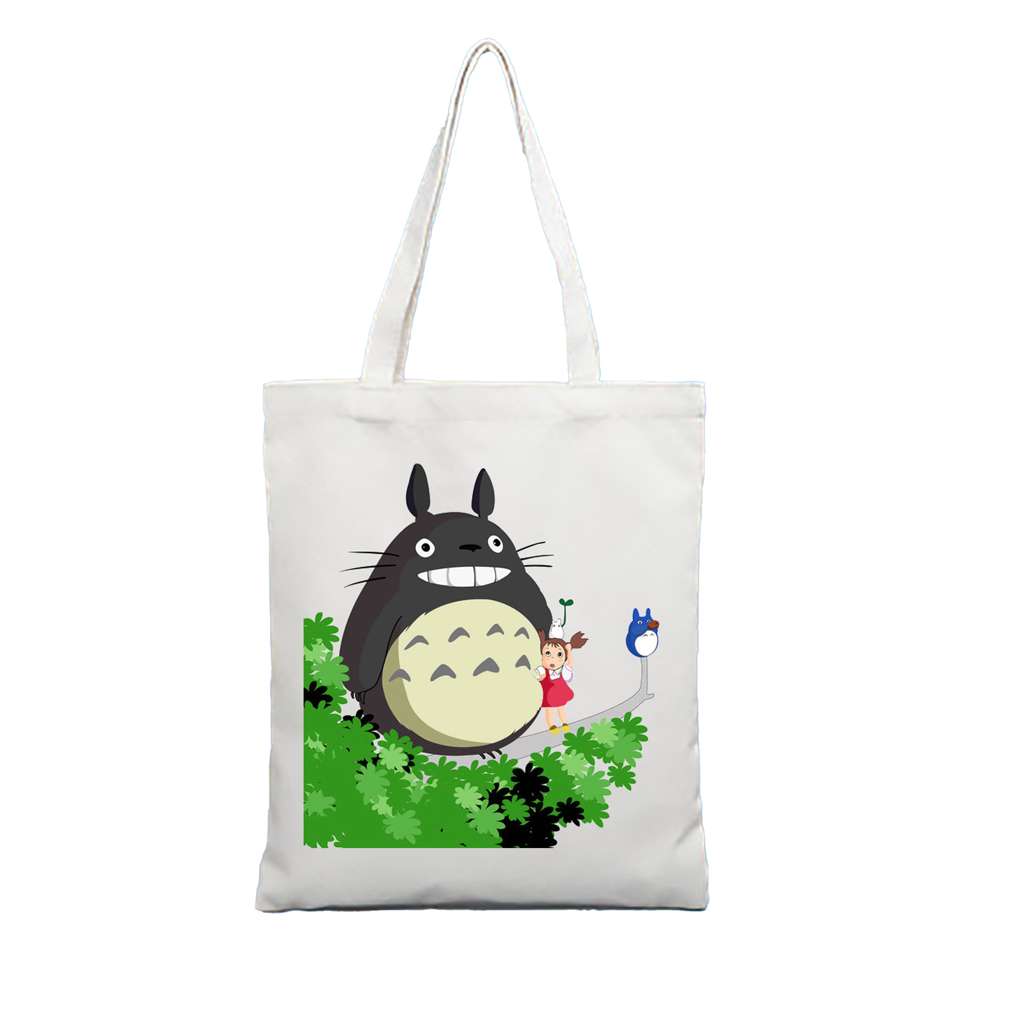 （画像用） となりのトトロ 草壁メイ 草壁サツキ My Neighbor Totoro Satsuki Kusakabe Mei Kusakabe 縦型キャンバス生地手提げバッグ　トートバッグ