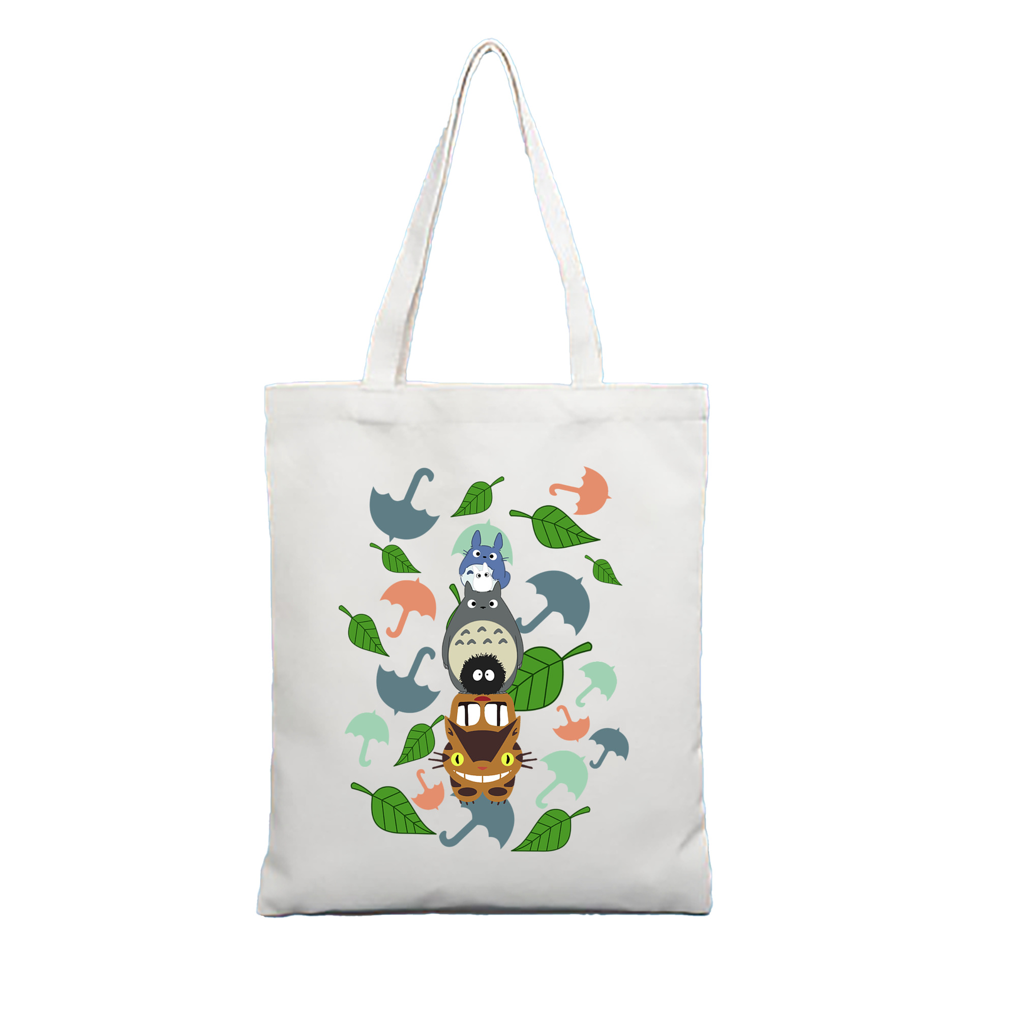 （画像用） となりのトトロ 草壁メイ 草壁サツキ My Neighbor Totoro Satsuki Kusakabe Mei Kusakabe 縦型キャンバス生地手提げバッグ　トートバッグ
