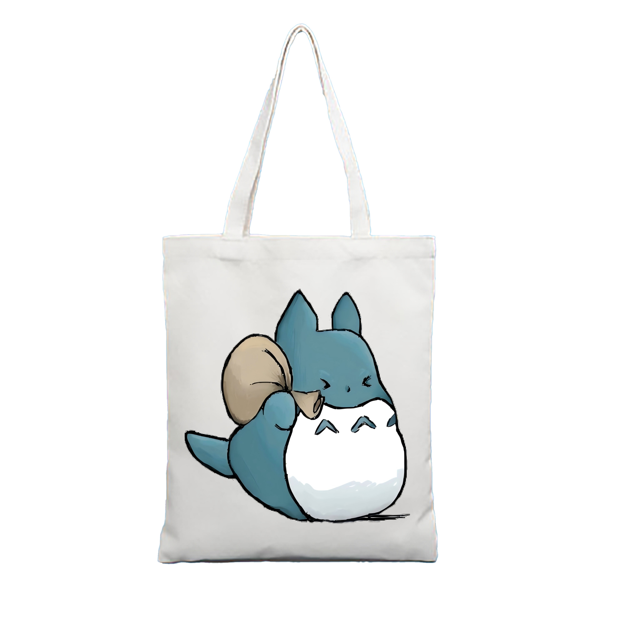 （画像用） となりのトトロ 草壁メイ 草壁サツキ My Neighbor Totoro Satsuki Kusakabe Mei Kusakabe 縦型キャンバス生地手提げバッグ　トートバッグ
