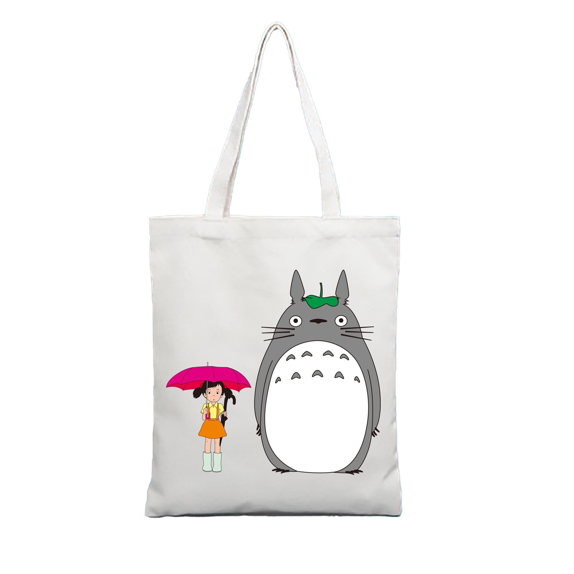 （画像用） となりのトトロ 草壁メイ 草壁サツキ My Neighbor Totoro Satsuki Kusakabe Mei Kusakabe 縦型キャンバス生地手提げバッグ　トートバッグ