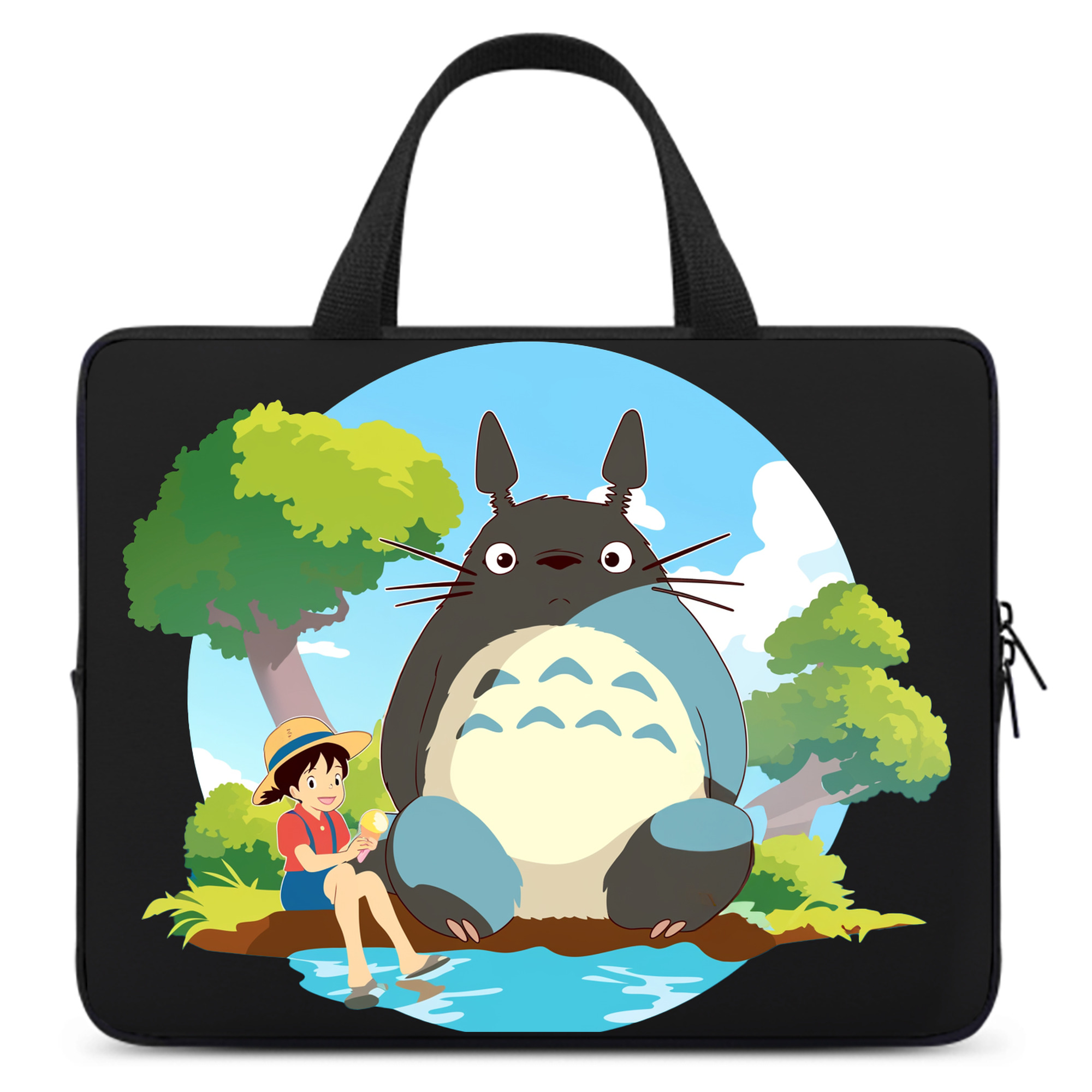 （画像用） となりのトトロ 草壁メイ 草壁サツキ My Neighbor Totoro Satsuki Kusakabe Mei Kusakabe 手提げノートパソコンバッグ