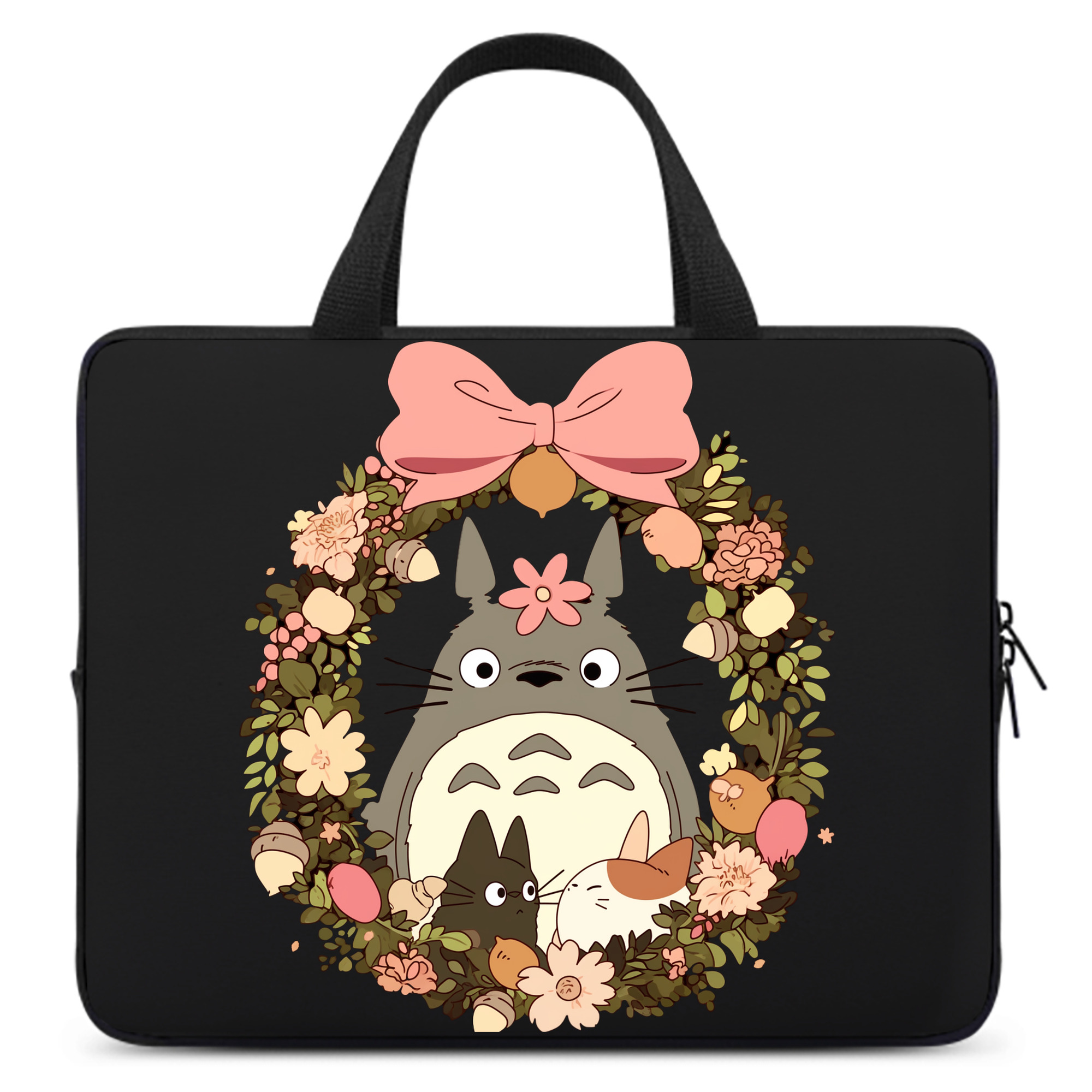 （画像用） となりのトトロ 草壁メイ 草壁サツキ My Neighbor Totoro Satsuki Kusakabe Mei Kusakabe 手提げノートパソコンバッグ