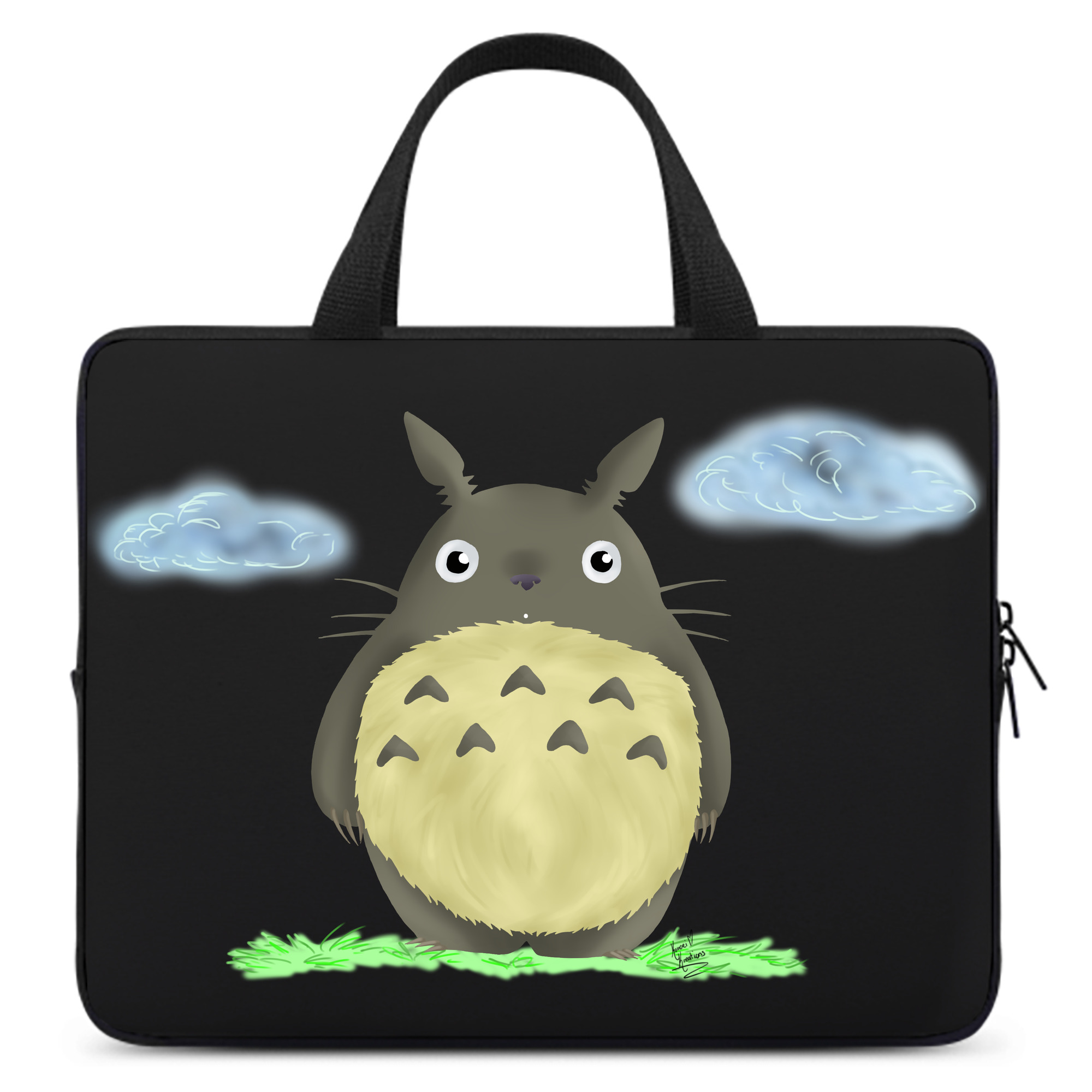 （画像用） となりのトトロ 草壁メイ 草壁サツキ My Neighbor Totoro Satsuki Kusakabe Mei Kusakabe 手提げノートパソコンバッグ