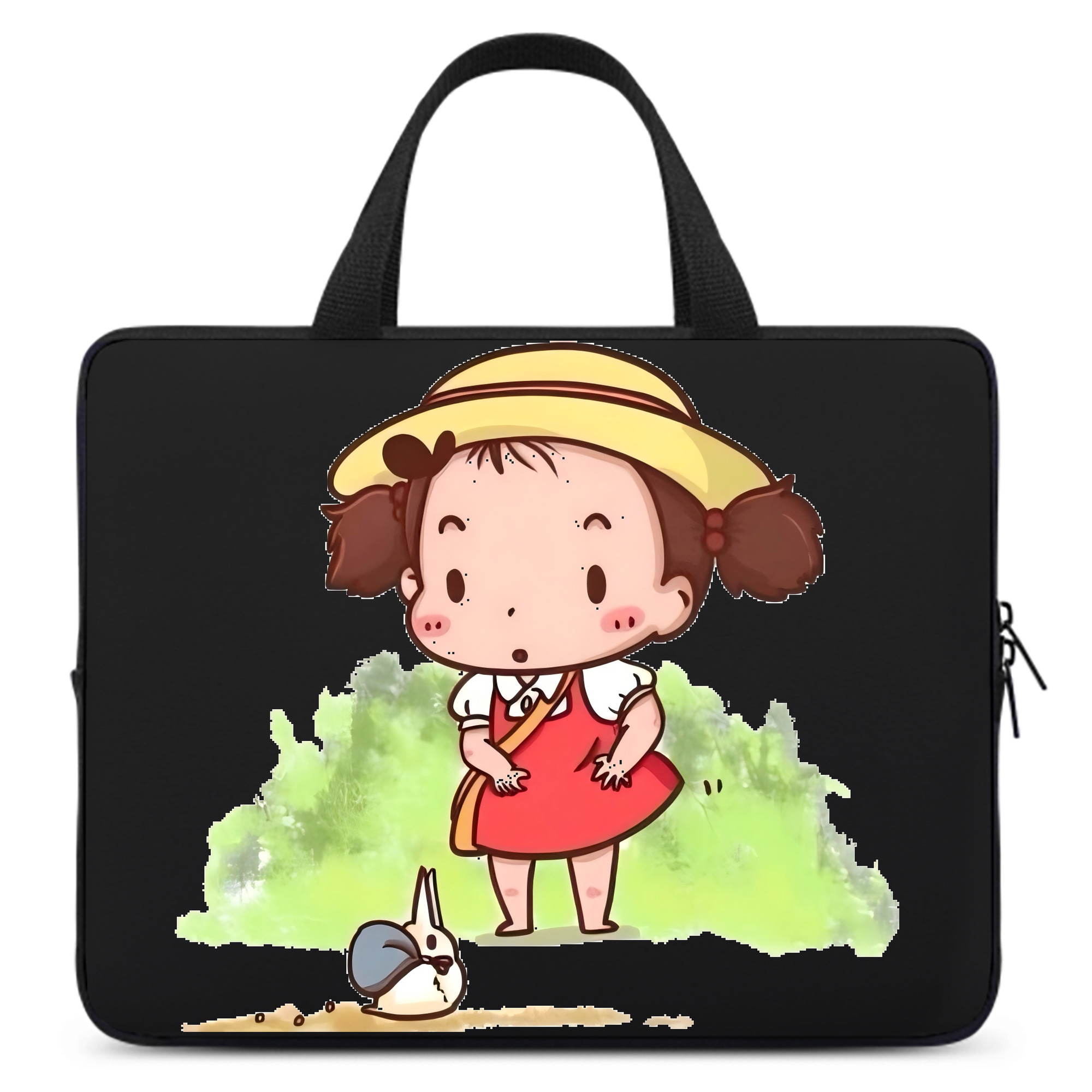 （画像用） となりのトトロ 草壁メイ 草壁サツキ My Neighbor Totoro Satsuki Kusakabe Mei Kusakabe 手提げノートパソコンバッグ