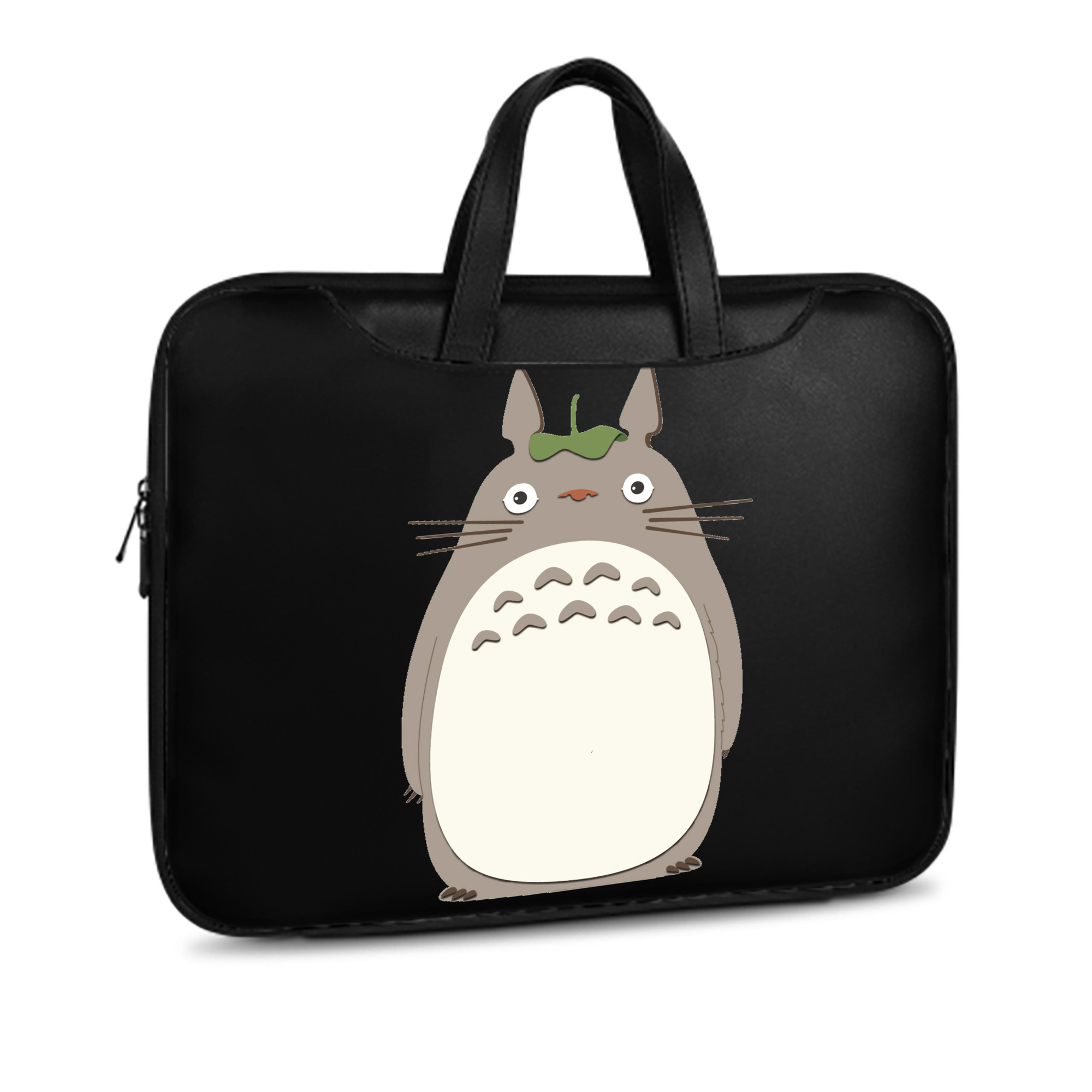 （画像用） となりのトトロ 草壁メイ 草壁サツキ My Neighbor Totoro Satsuki Kusakabe Mei Kusakabe レザーラップトップバッグ　ノートパソコンケース