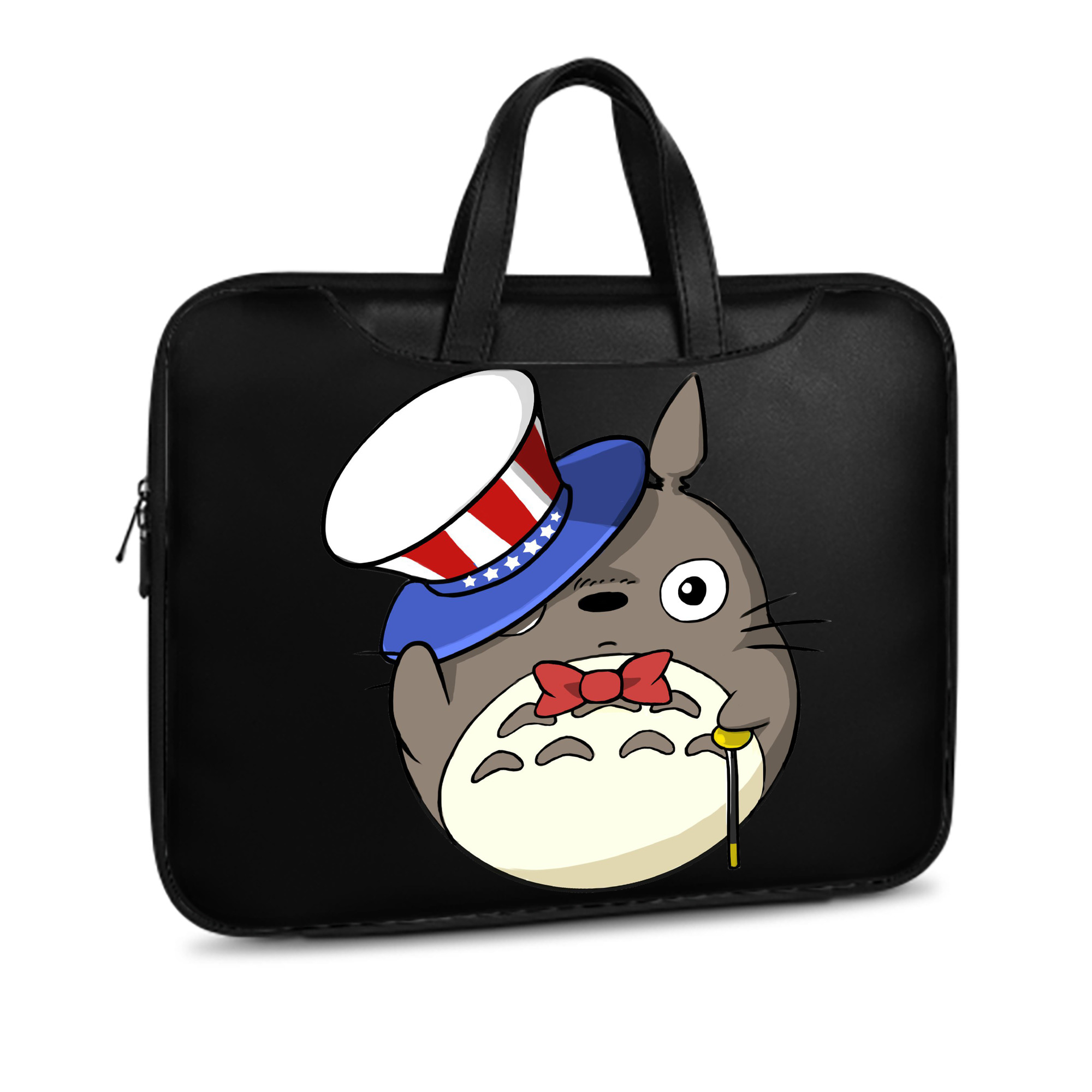 （画像用） となりのトトロ 草壁メイ 草壁サツキ My Neighbor Totoro Satsuki Kusakabe Mei Kusakabe レザーラップトップバッグ　ノートパソコンケース