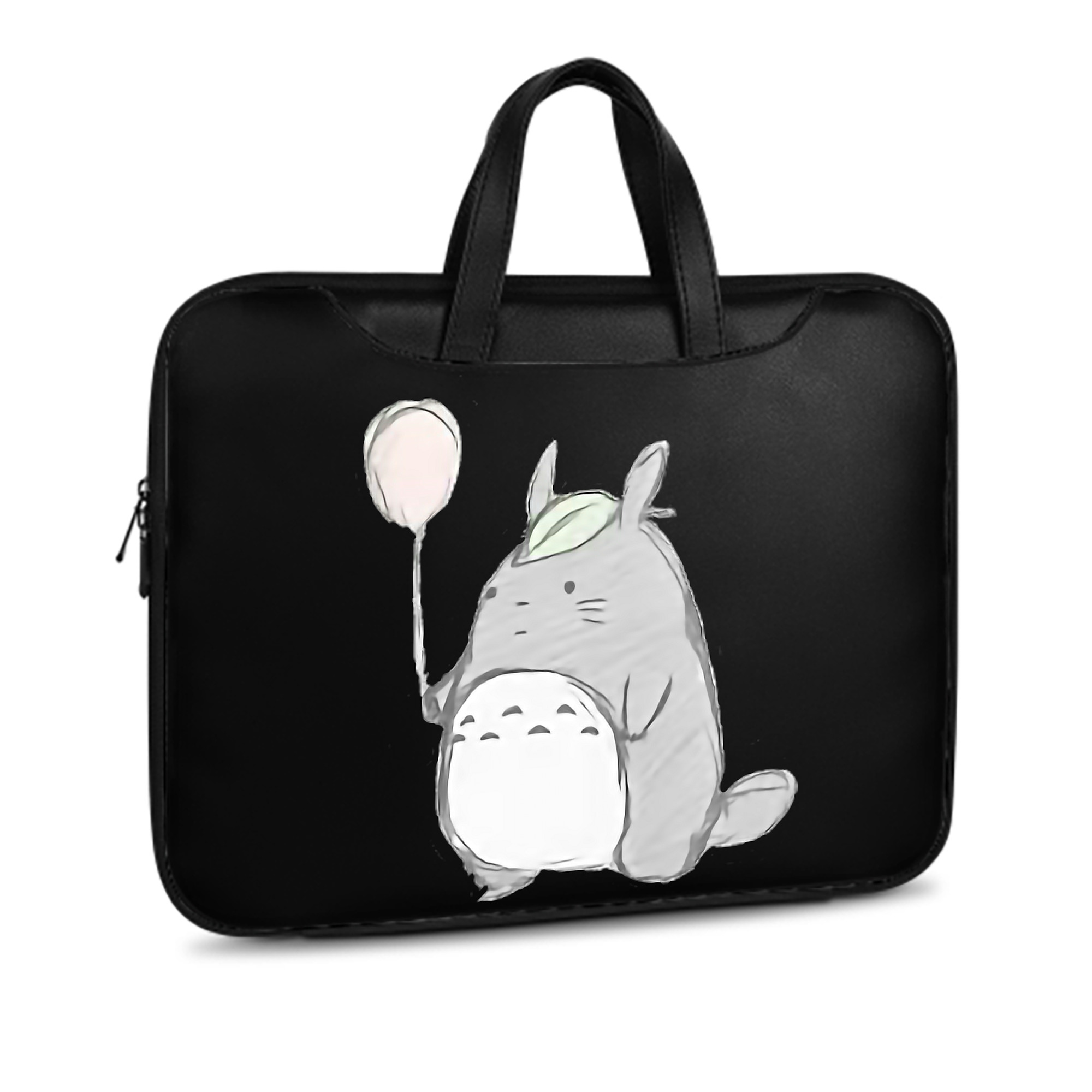 （画像用） となりのトトロ 草壁メイ 草壁サツキ My Neighbor Totoro Satsuki Kusakabe Mei Kusakabe レザーラップトップバッグ　ノートパソコンケース
