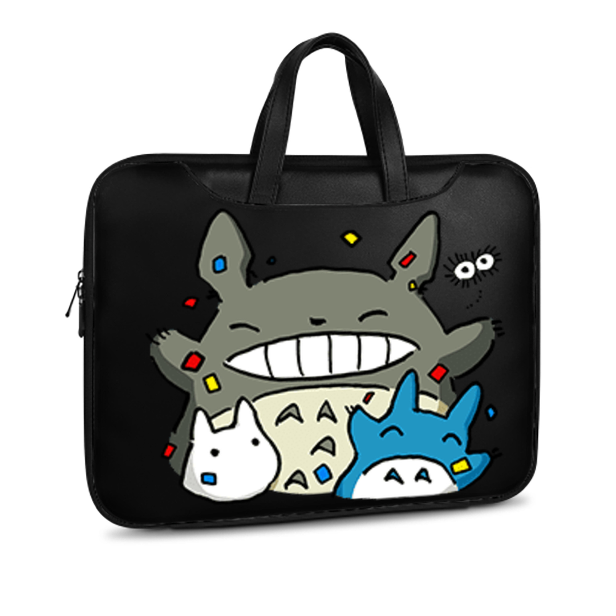 （画像用） となりのトトロ 草壁メイ 草壁サツキ My Neighbor Totoro Satsuki Kusakabe Mei Kusakabe レザーラップトップバッグ　ノートパソコンケース