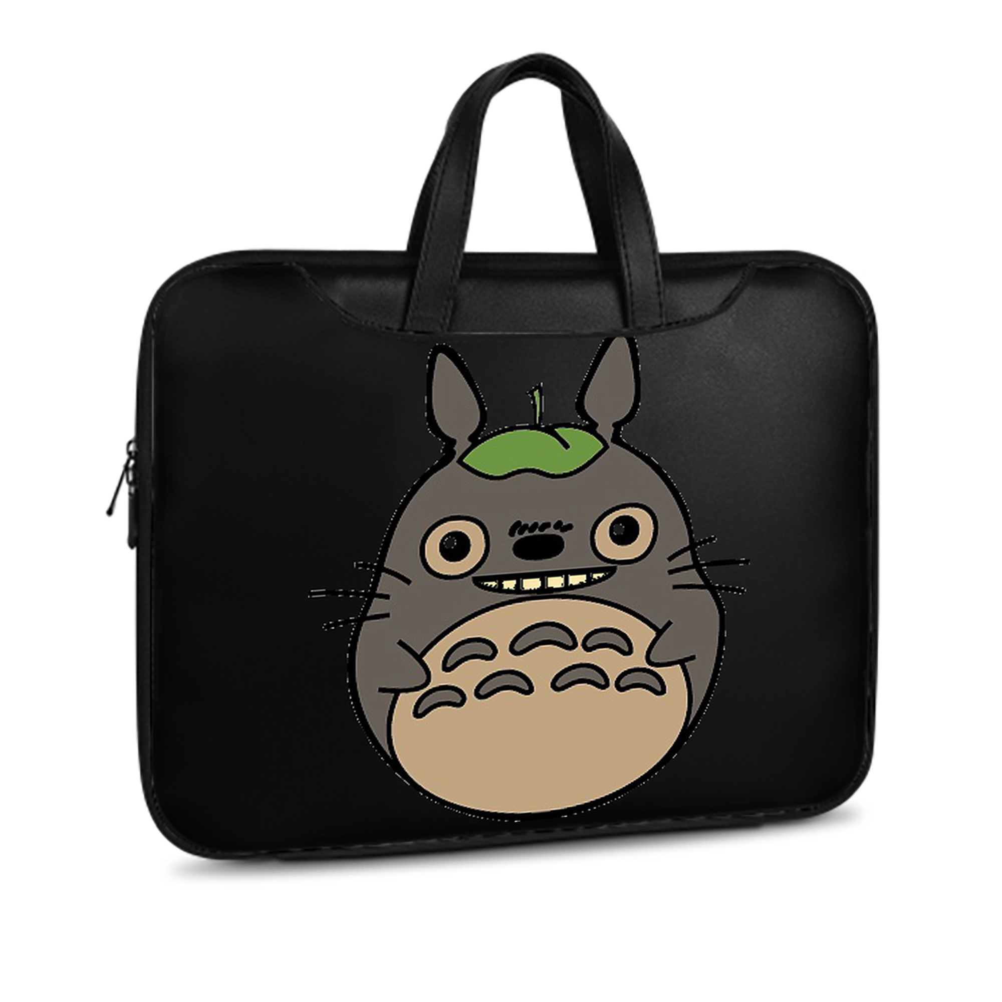 （画像用） となりのトトロ 草壁メイ 草壁サツキ My Neighbor Totoro Satsuki Kusakabe Mei Kusakabe レザーラップトップバッグ　ノートパソコンケース