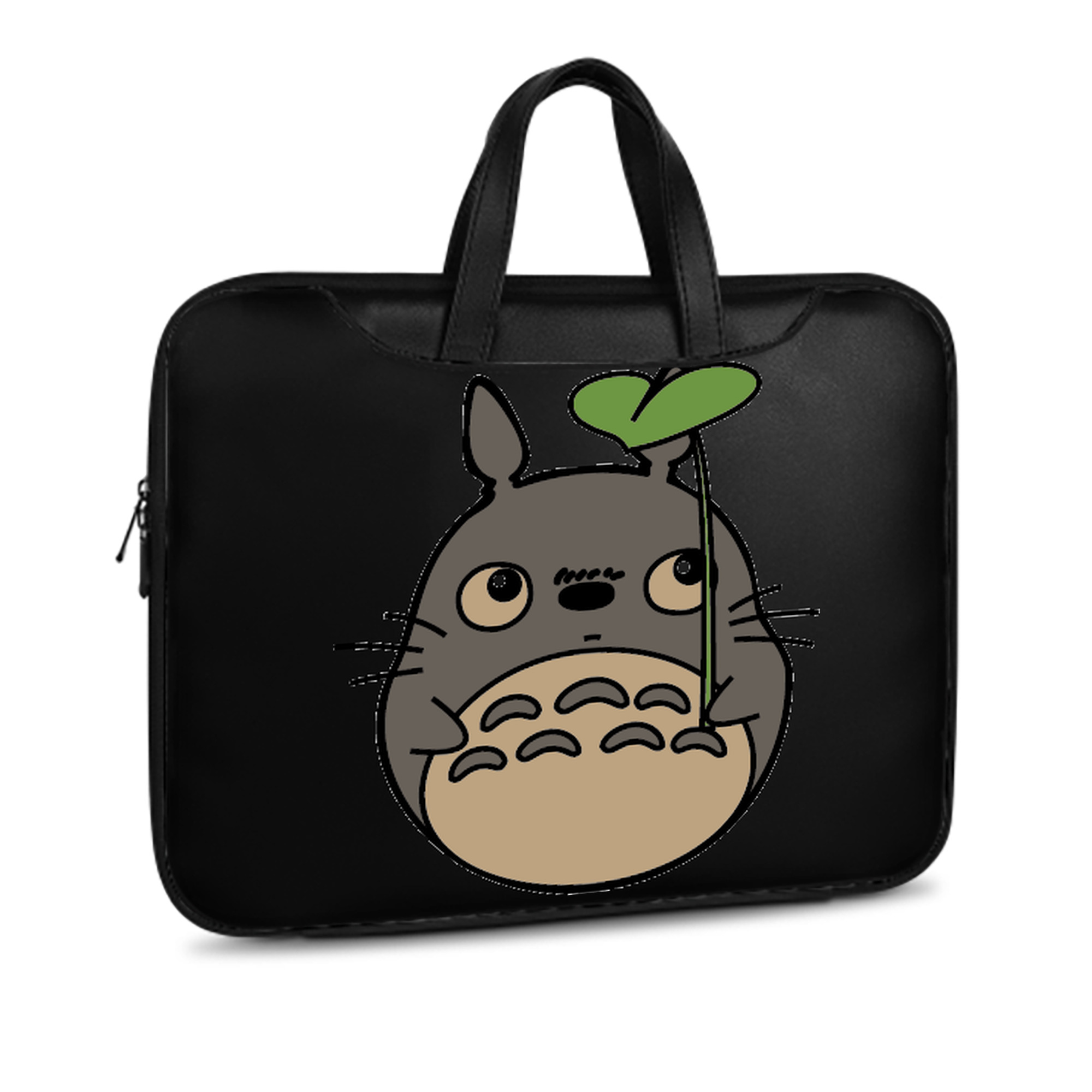 （画像用） となりのトトロ 草壁メイ 草壁サツキ My Neighbor Totoro Satsuki Kusakabe Mei Kusakabe レザーラップトップバッグ　ノートパソコンケース