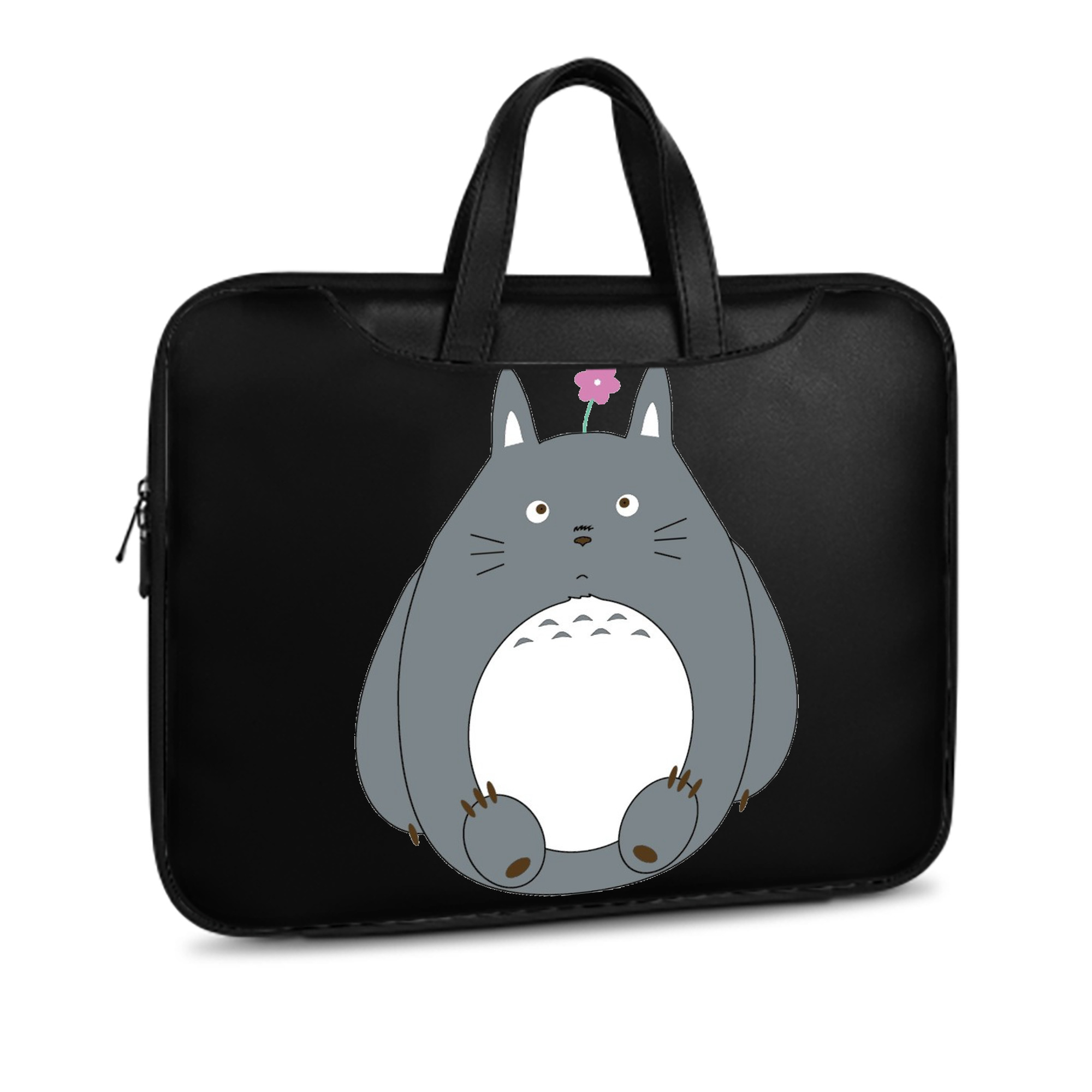 （画像用） となりのトトロ 草壁メイ 草壁サツキ My Neighbor Totoro Satsuki Kusakabe Mei Kusakabe レザーラップトップバッグ　ノートパソコンケース
