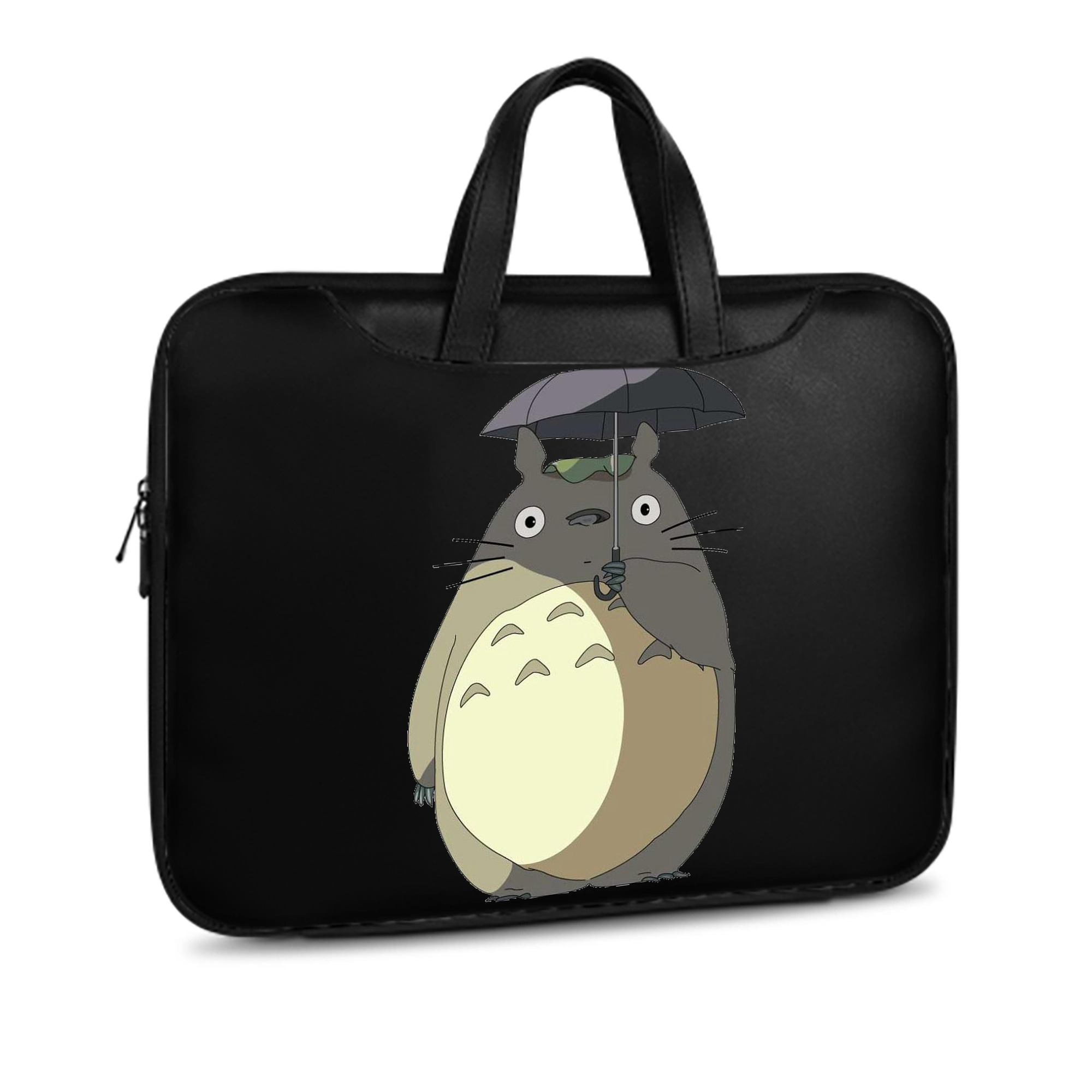 （画像用） となりのトトロ 草壁メイ 草壁サツキ My Neighbor Totoro Satsuki Kusakabe Mei Kusakabe レザーラップトップバッグ　ノートパソコンケース