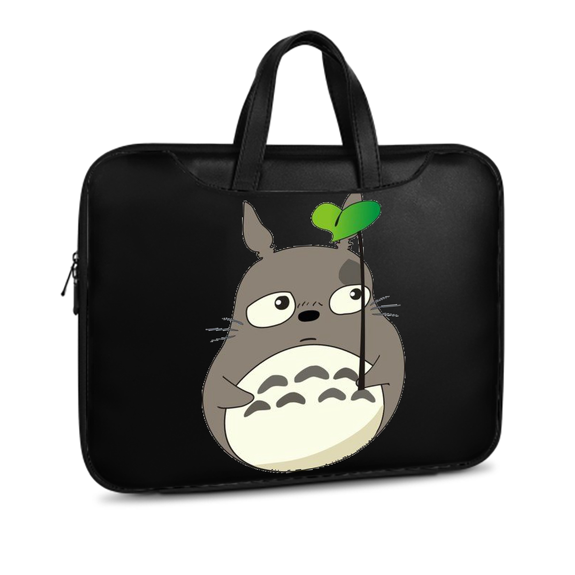 （画像用） となりのトトロ 草壁メイ 草壁サツキ My Neighbor Totoro Satsuki Kusakabe Mei Kusakabe レザーラップトップバッグ　ノートパソコンケース